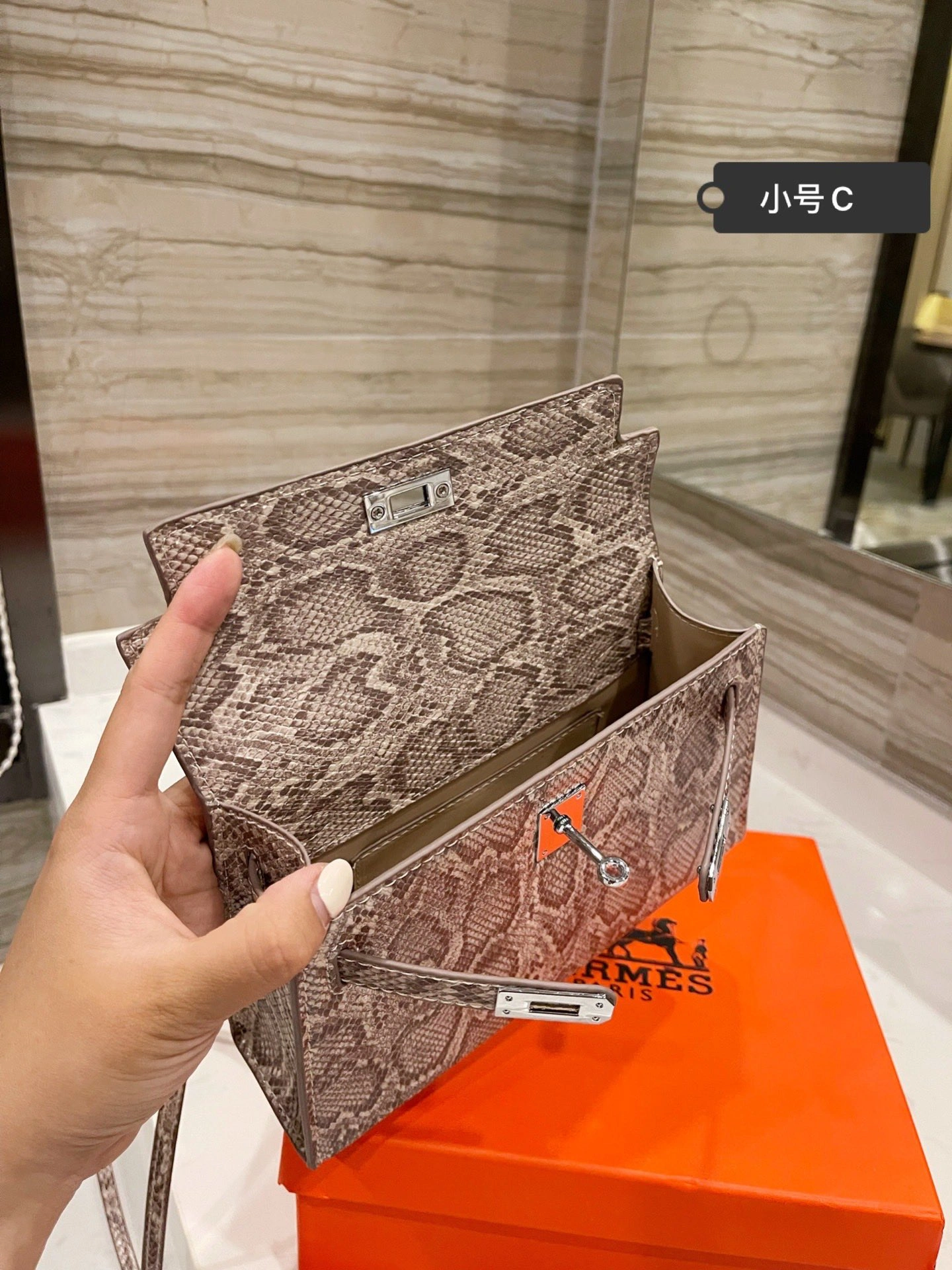 H*ermes Top Bag 20CM Unisex 9739