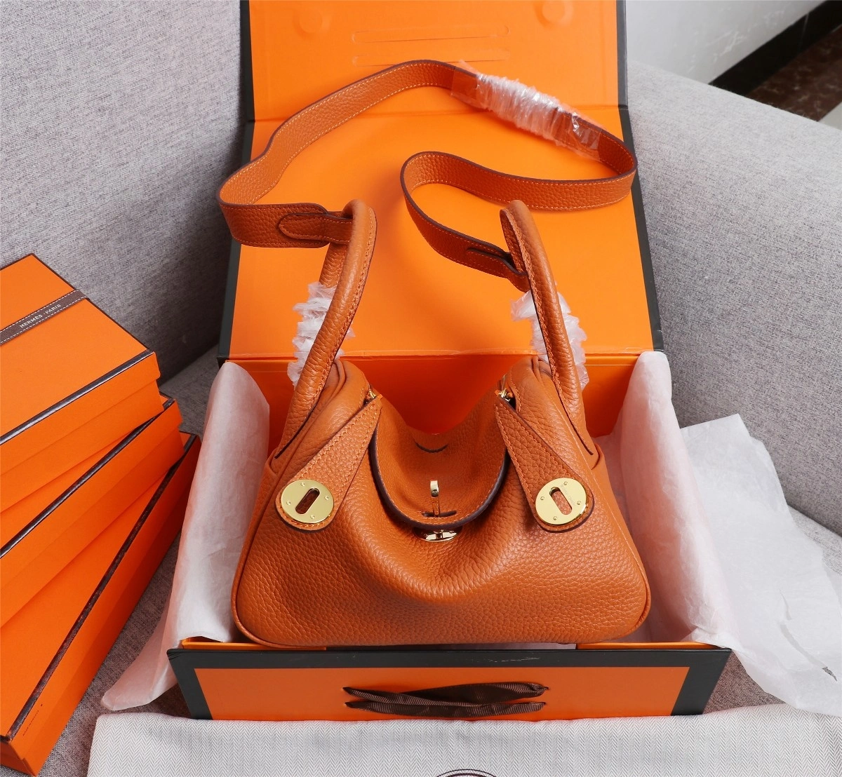 H*ermes Top Bag 20cm Neat 9748