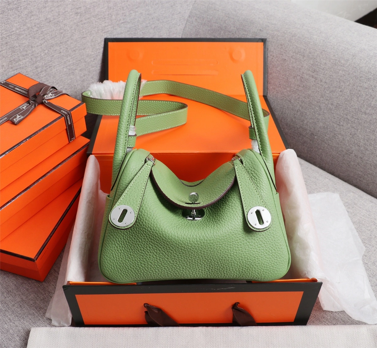 H*ermes Top Bag 20cm Neat 9748