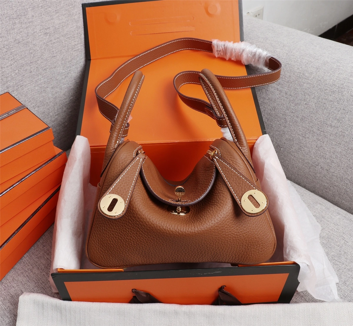 H*ermes Top Bag 20cm Neat 9748