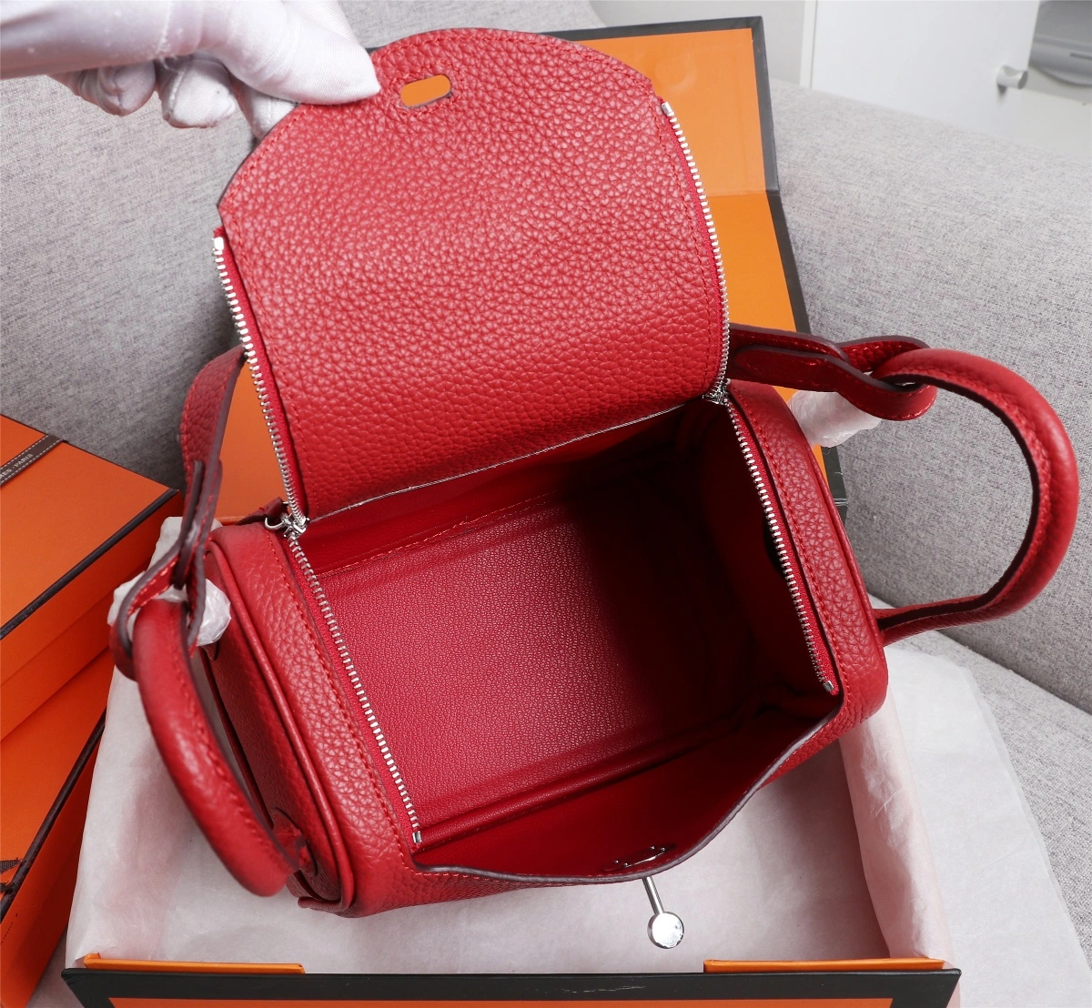 H*ermes Top Bag 20cm Neat 9748