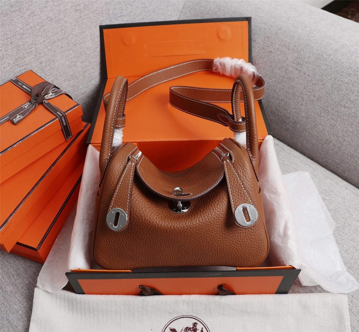 H*ermes Top Bag 20cm Neat 9748