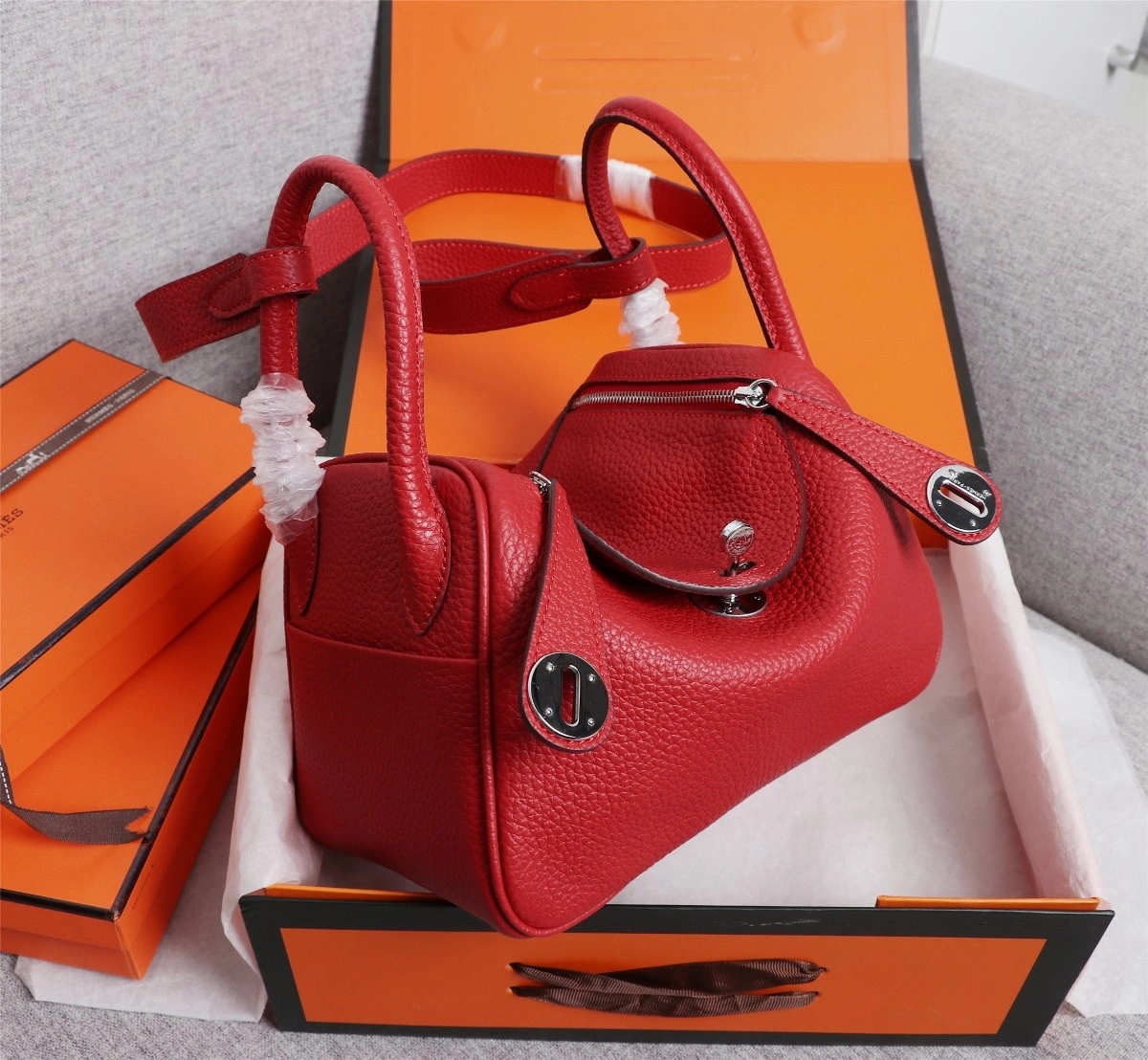 H*ermes Top Bag 20cm Neat 9748