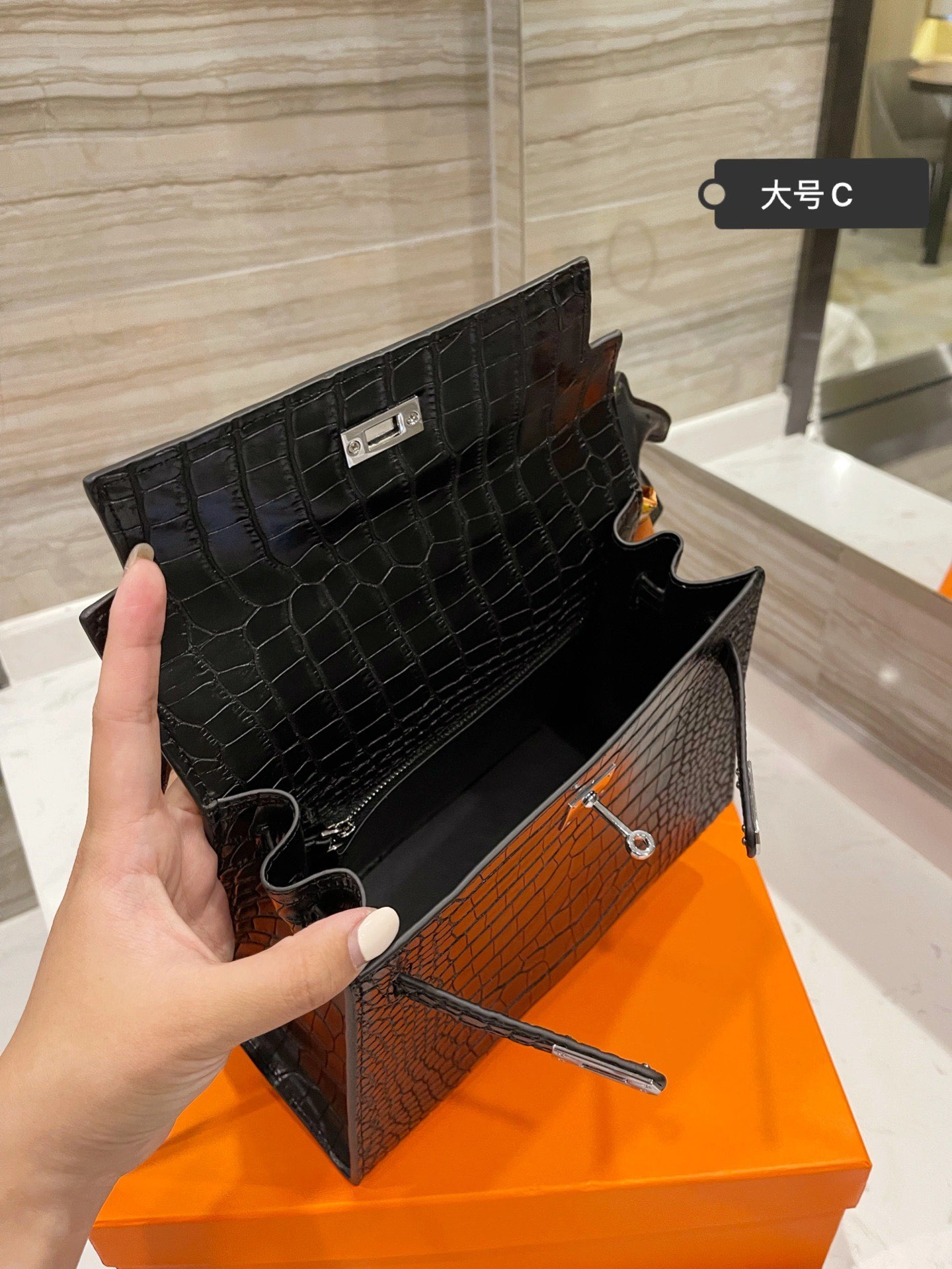 Chic H*ermes Top Bag 25CM 9736