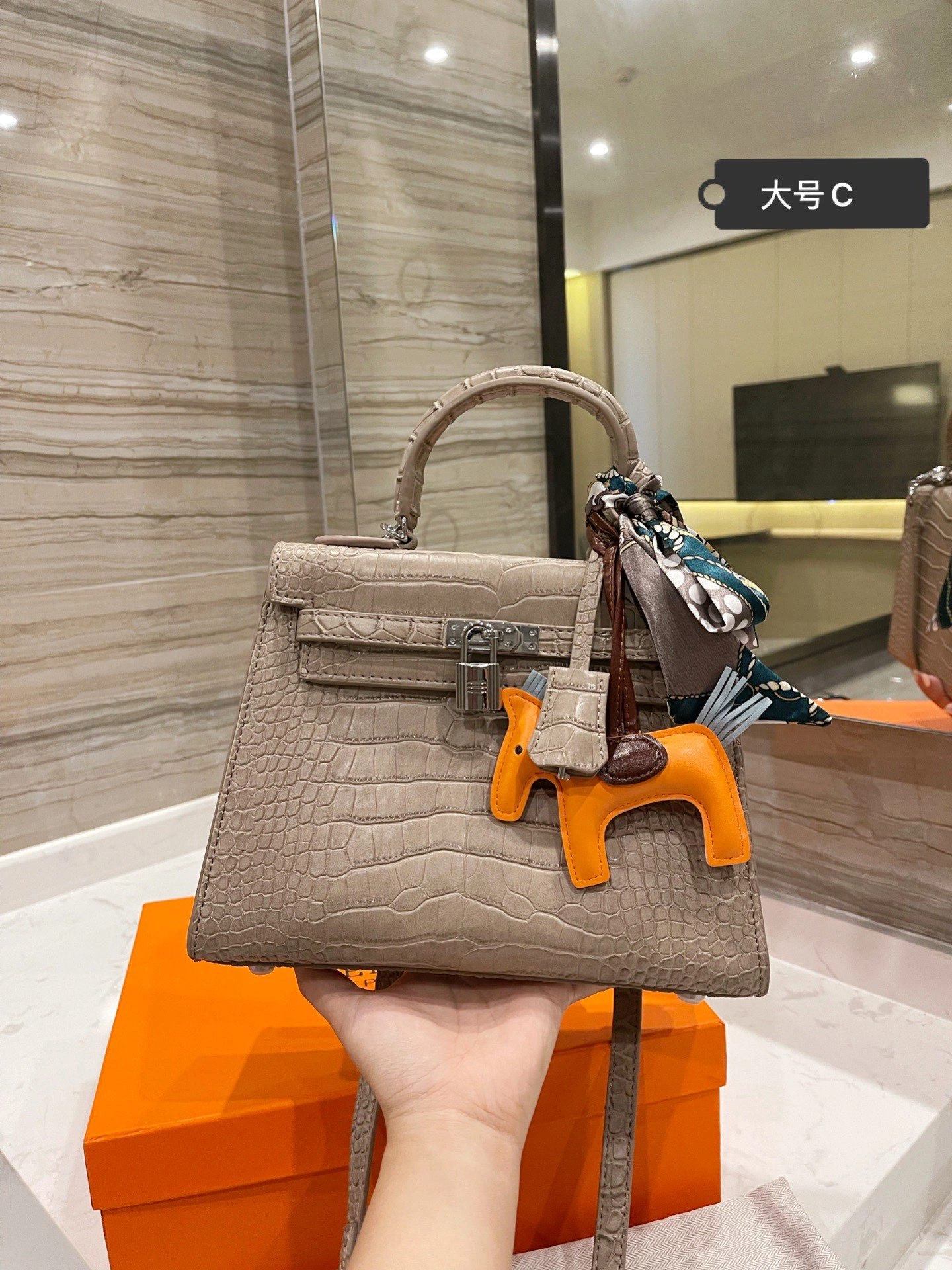 Chic H*ermes Top Bag 25CM 9736