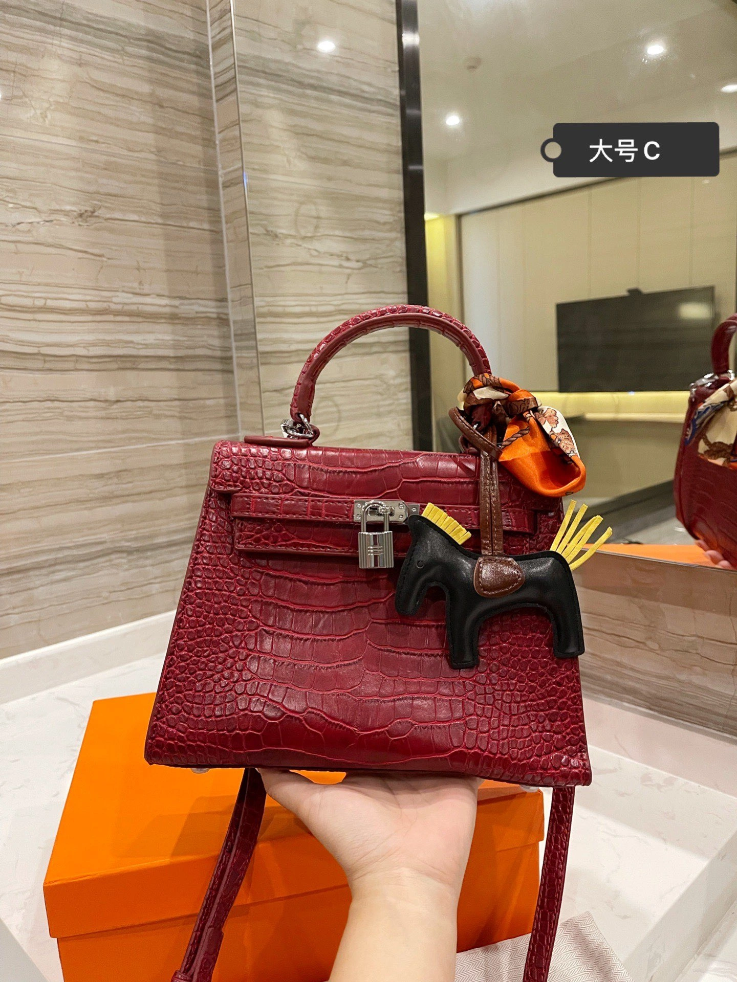 Chic H*ermes Top Bag 25CM 9736