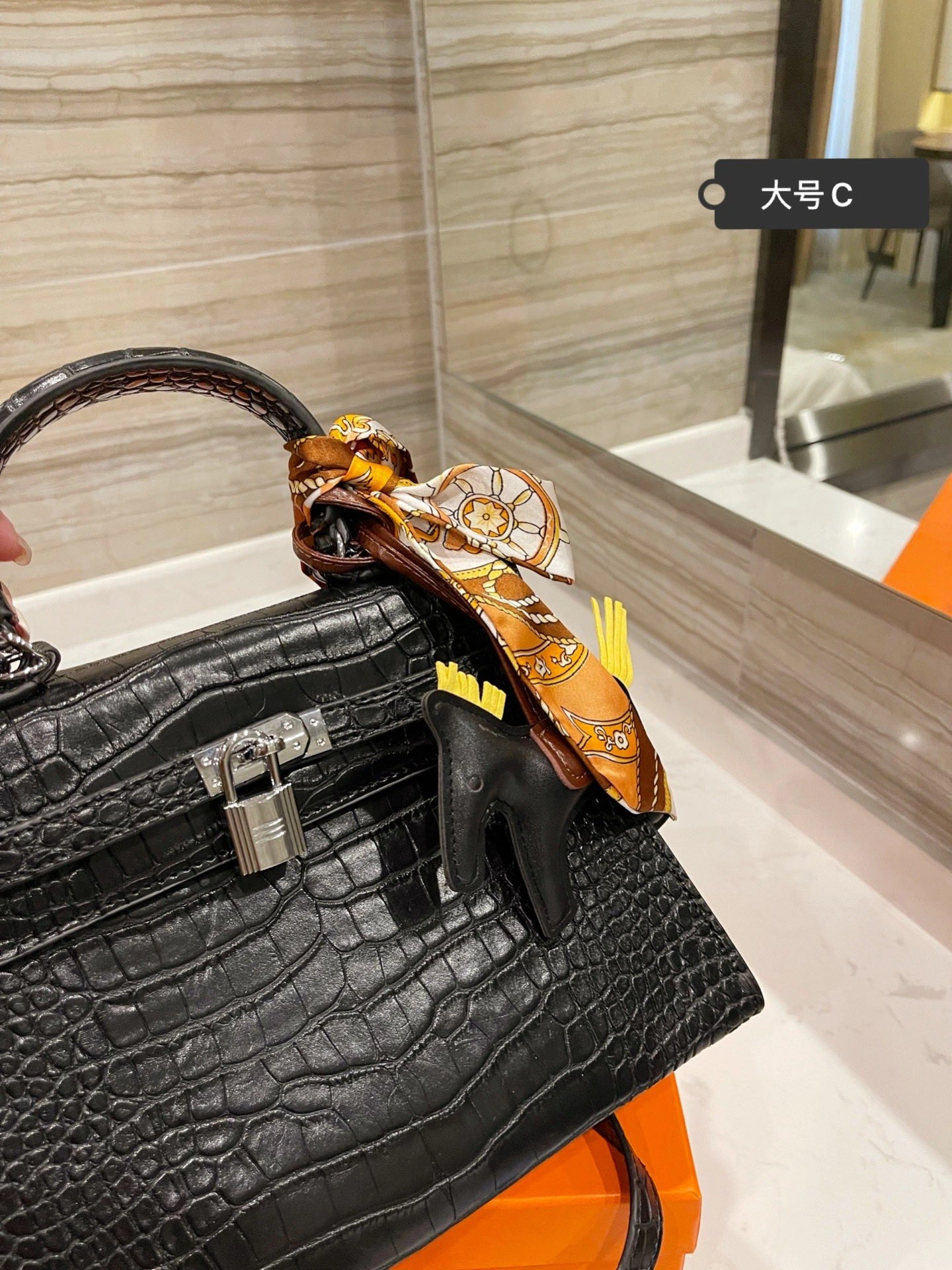 Chic H*ermes Top Bag 25CM 9736