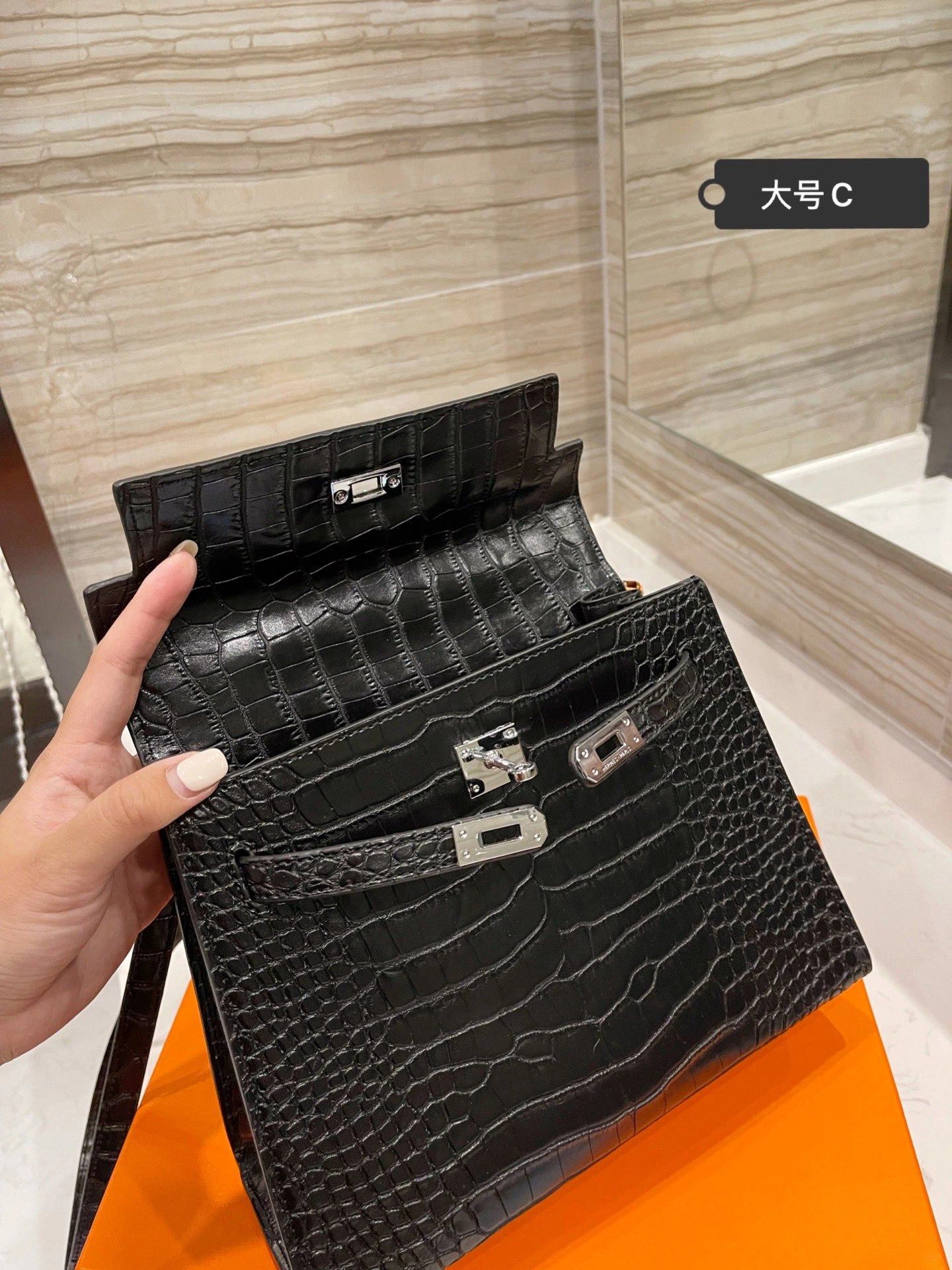 Chic H*ermes Top Bag 25CM 9736