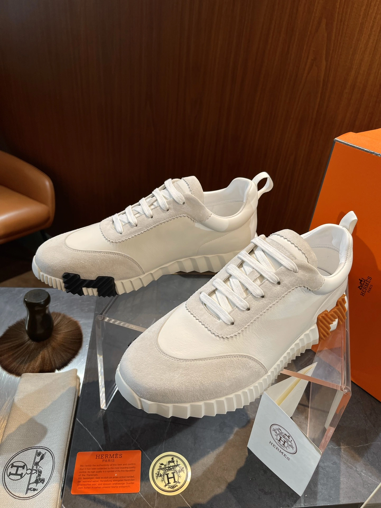 Sophisticated H*ermes Top Sneaker Low RR 20240814- 6827