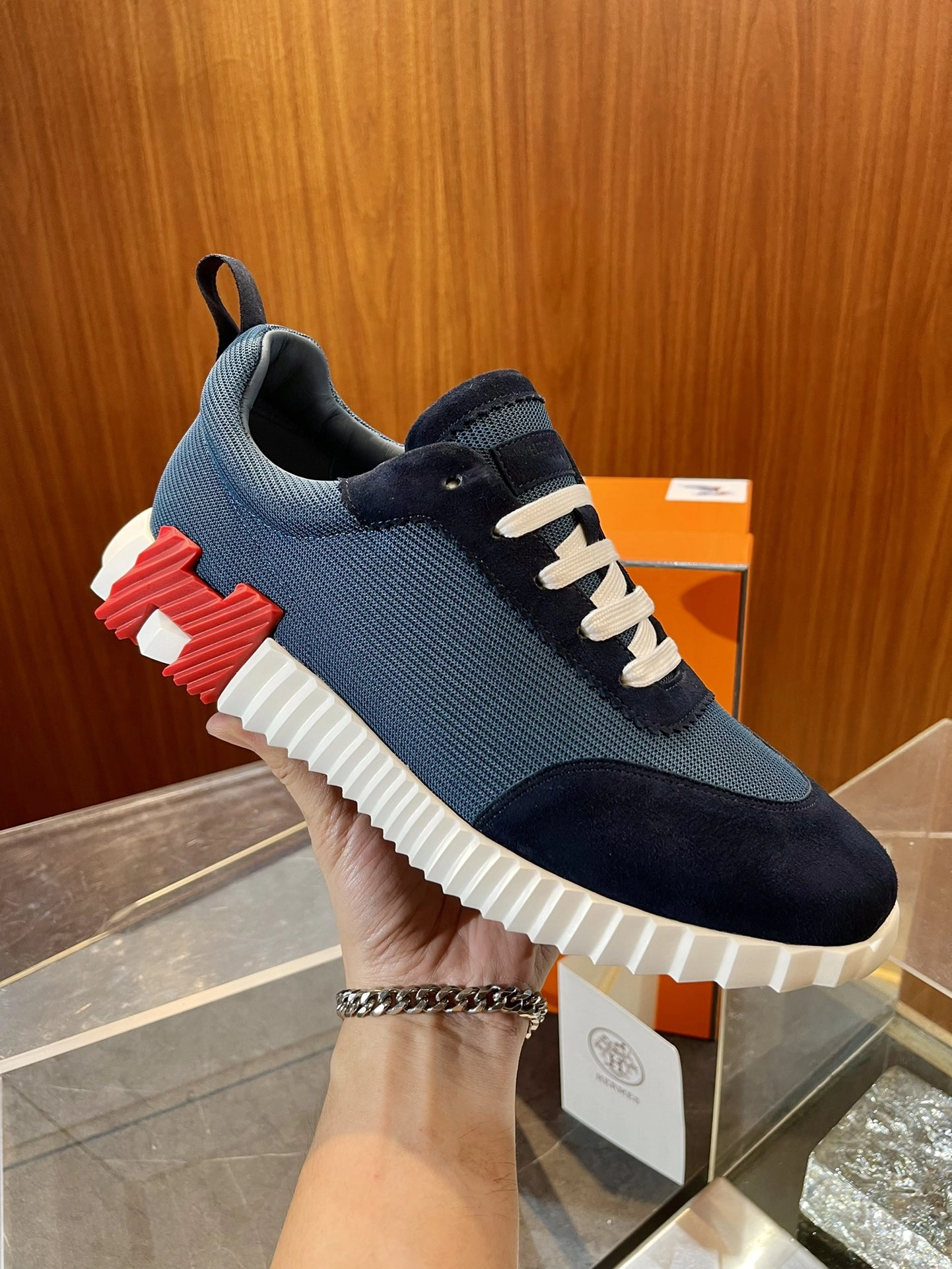Sophisticated H*ermes Top Sneaker Low RR 20240814- 6827