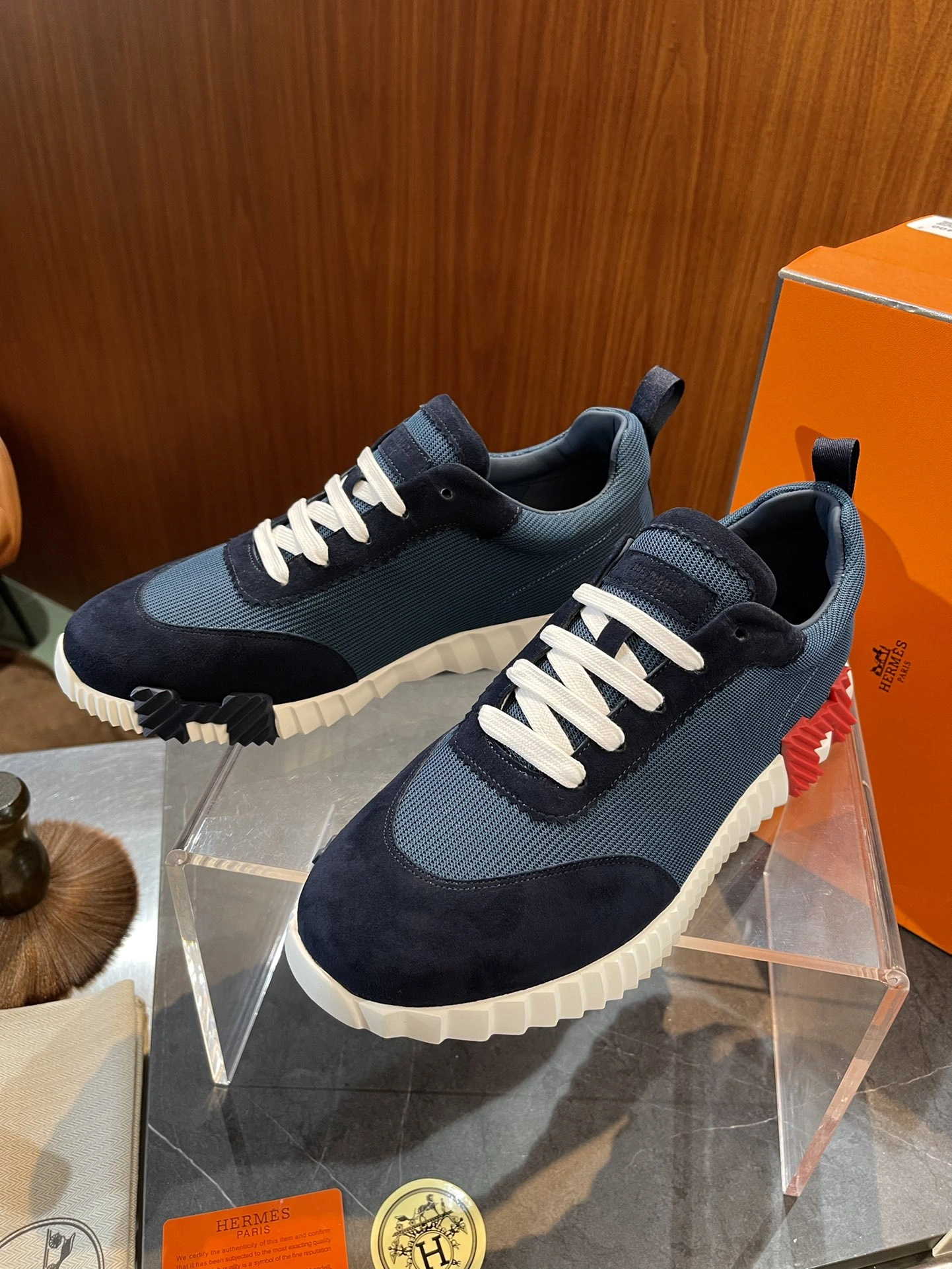 Sophisticated H*ermes Top Sneaker Low RR 20240814- 6827