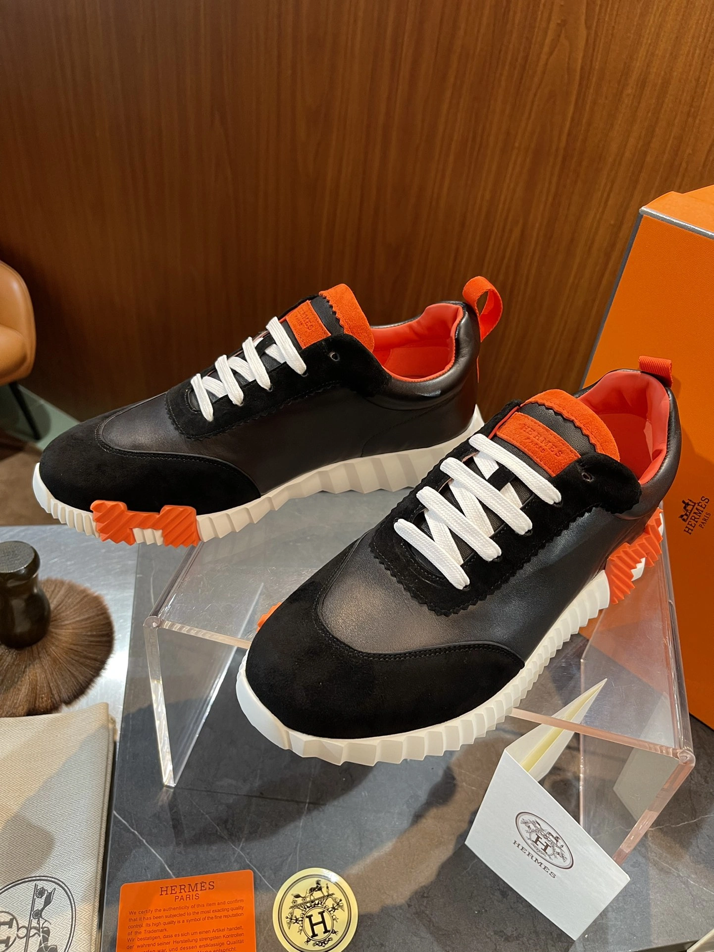 Sophisticated H*ermes Top Sneaker Low RR 20240814- 6827