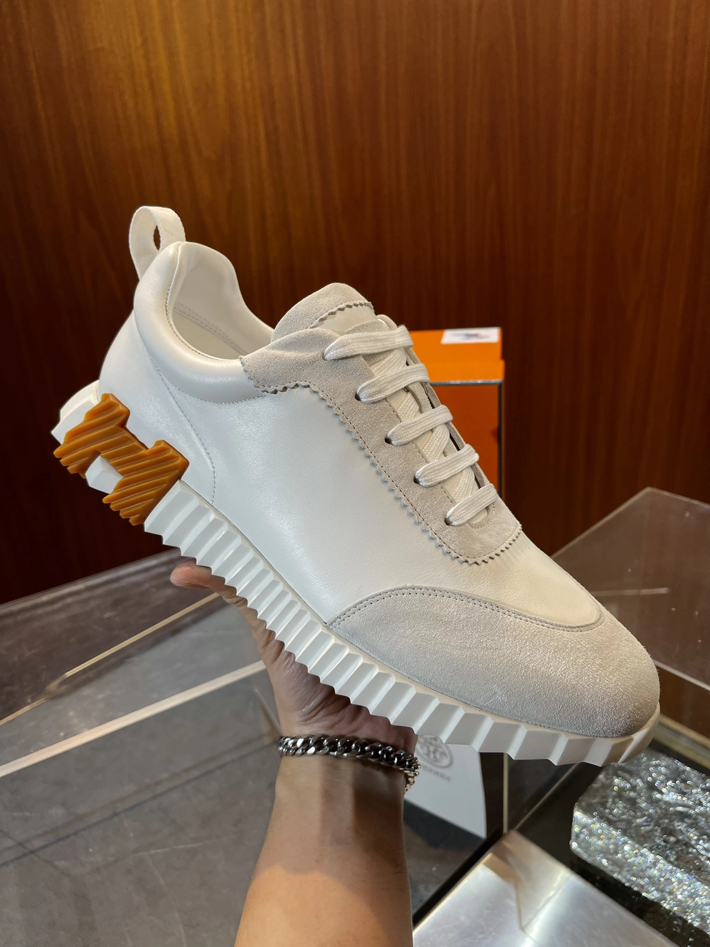 Sophisticated H*ermes Top Sneaker Low RR 20240814- 6827