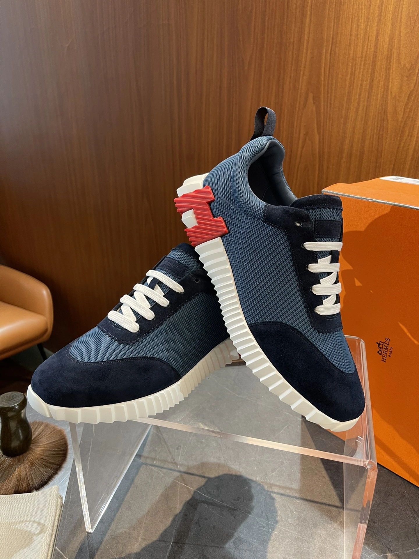 Sophisticated H*ermes Top Sneaker Low RR 20240814- 6827