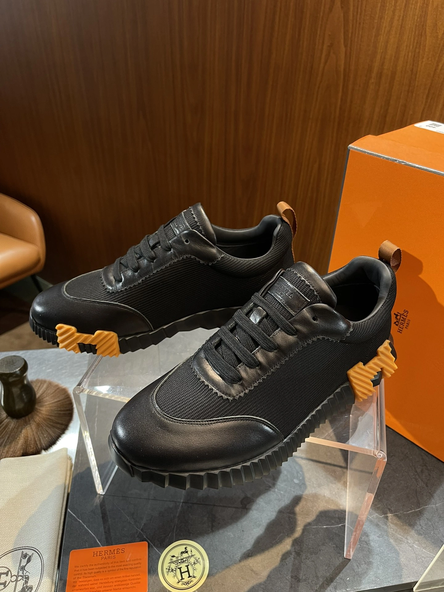 Sophisticated H*ermes Top Sneaker Low RR 20240814- 6827