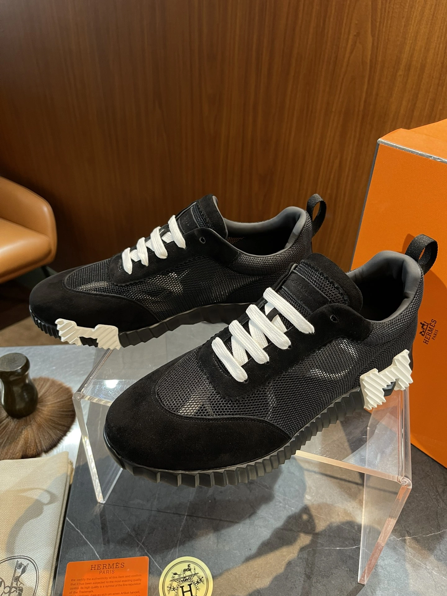 Sophisticated H*ermes Top Sneaker Low RR 20240814- 6827