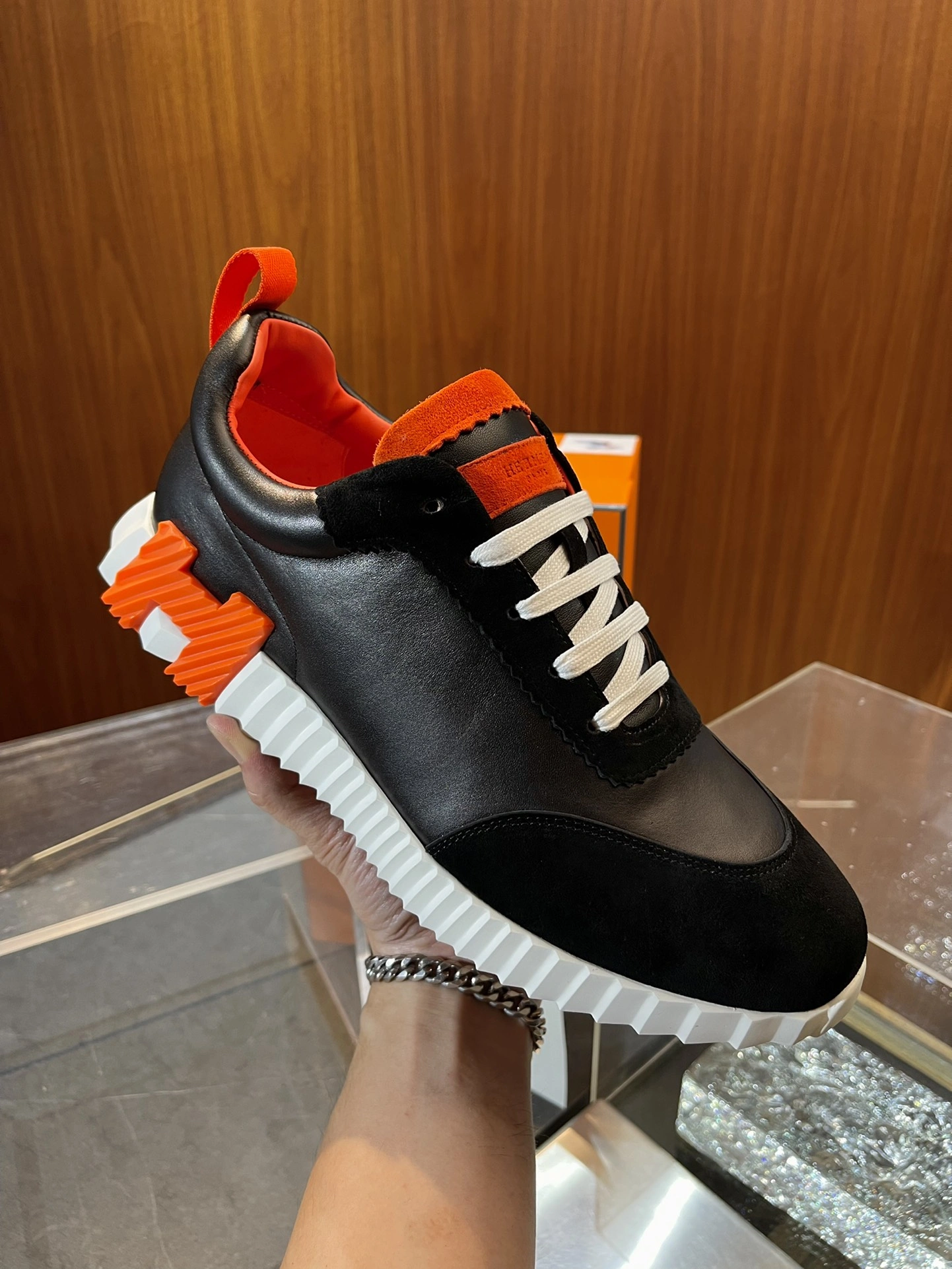Sophisticated H*ermes Top Sneaker Low RR 20240814- 6827