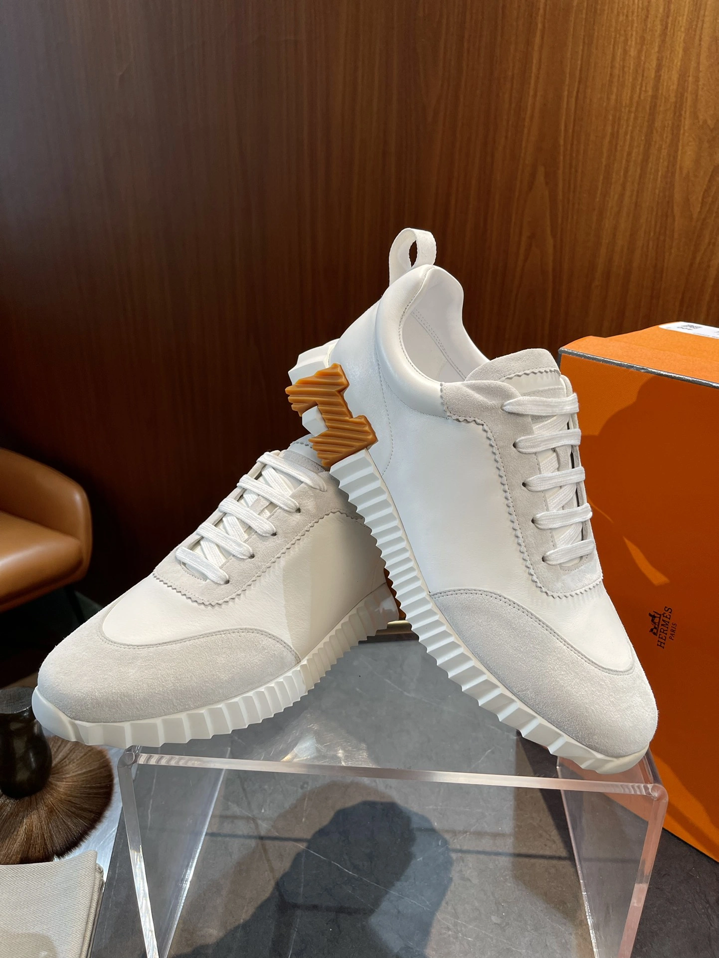 Sophisticated H*ermes Top Sneaker Low RR 20240814- 6827