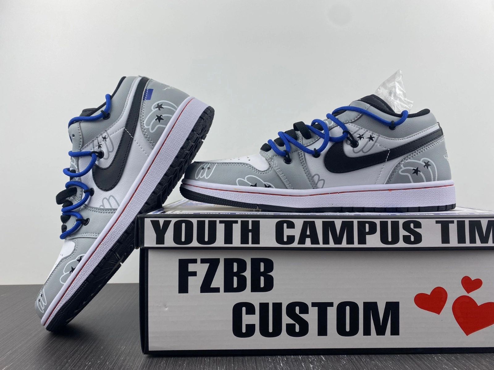HighQuality Jordan 1 Custom Grey MK221112- 1619