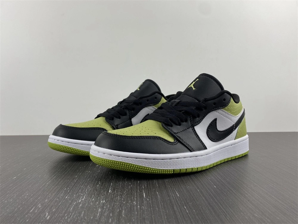 Supportive Jordan 1 Low Snakeskin Vivid Green DX4446 1655