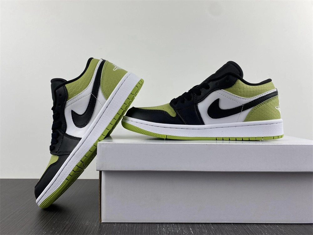 Supportive Jordan 1 Low Snakeskin Vivid Green DX4446 1655