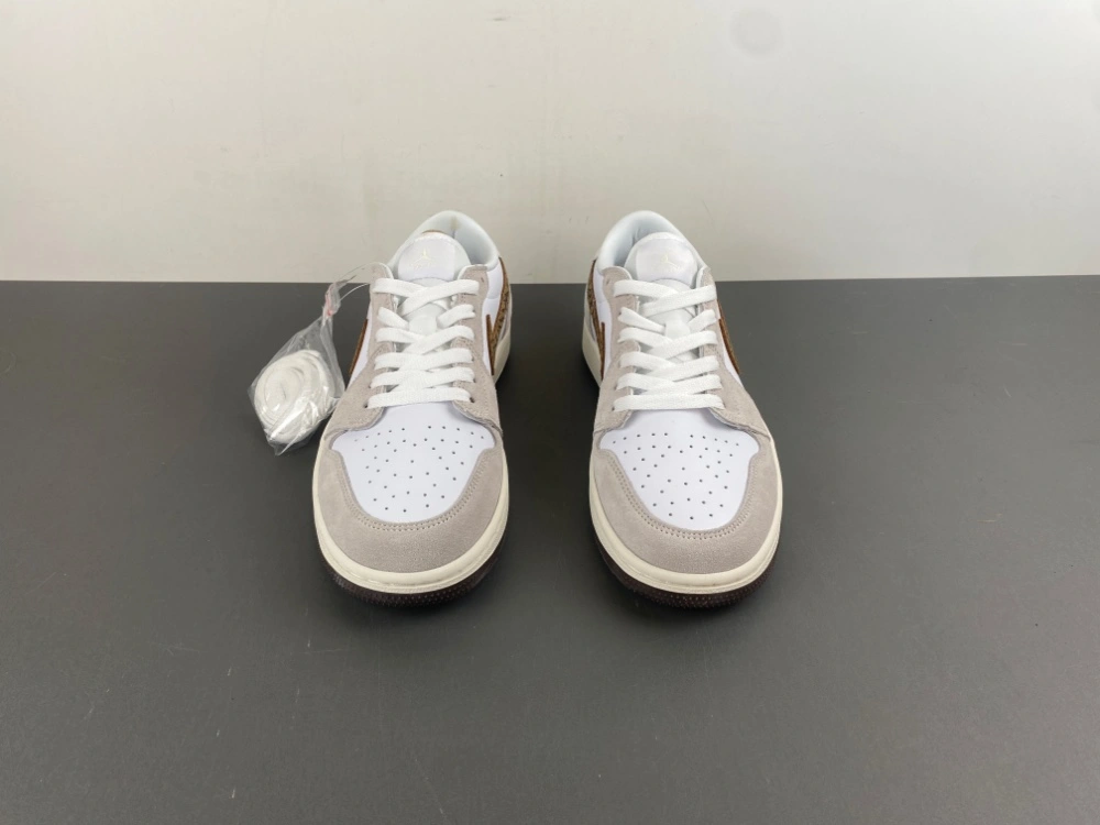 Cozy Jordan 1 Retro Low Golf Light Orewood Elephant DD9315- 1330