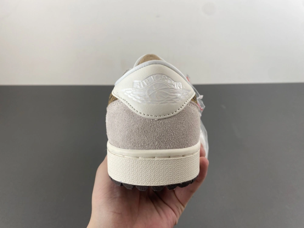 Cozy Jordan 1 Retro Low Golf Light Orewood Elephant DD9315- 1330
