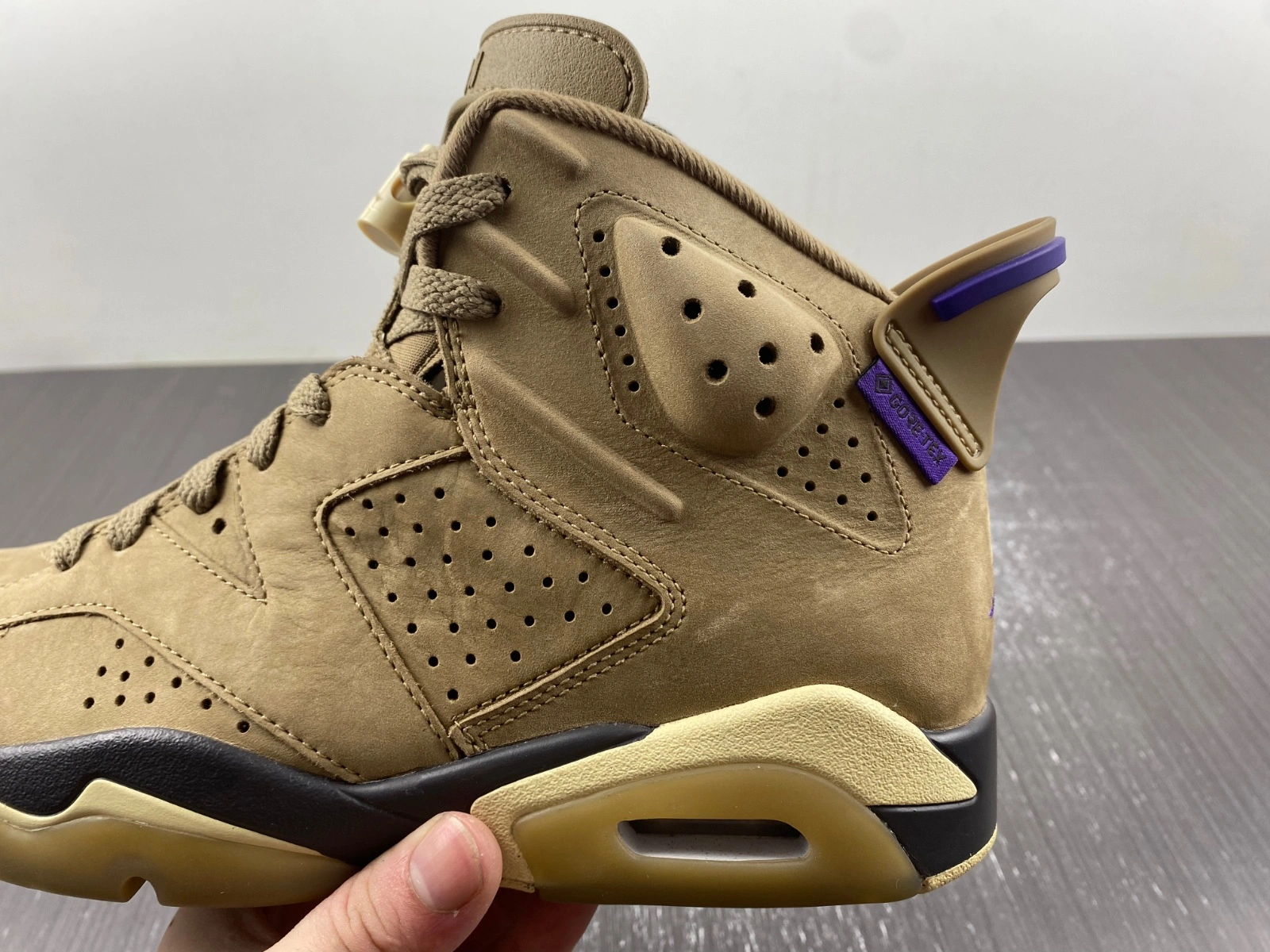 Attractive Jordan 6 Retro Gore-Tex Brown Kelp FD1643- 2112