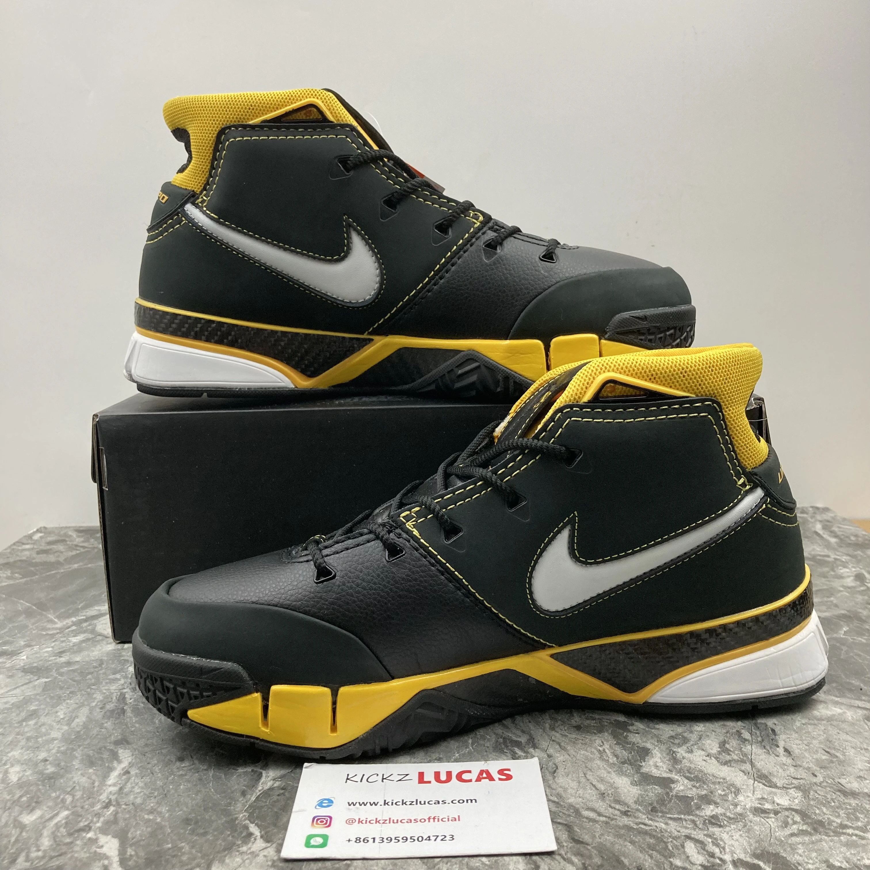 Kobe 1 Protro Black Maize AQ2728- Bold 1124