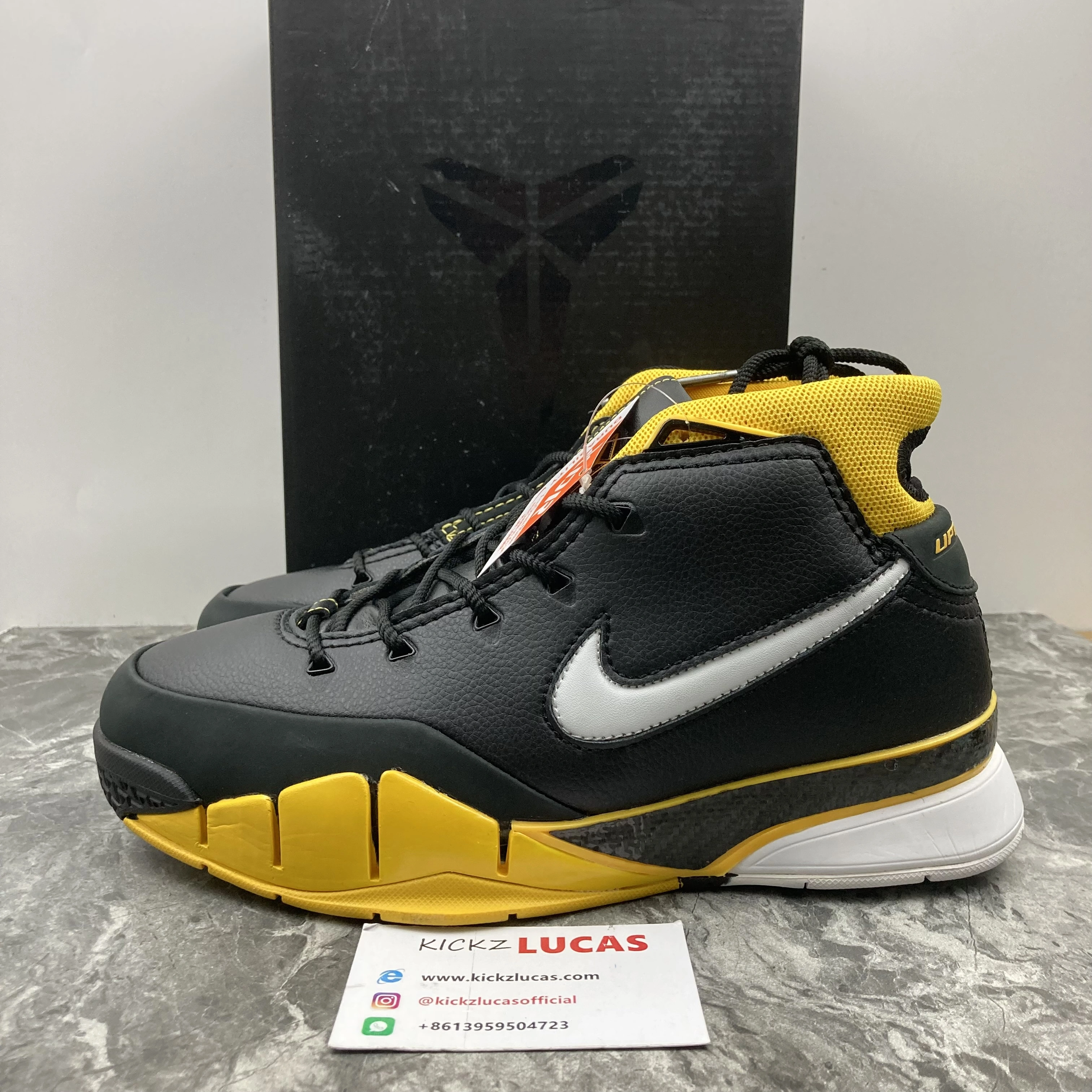 Kobe 1 Protro Black Maize AQ2728- Bold 1124