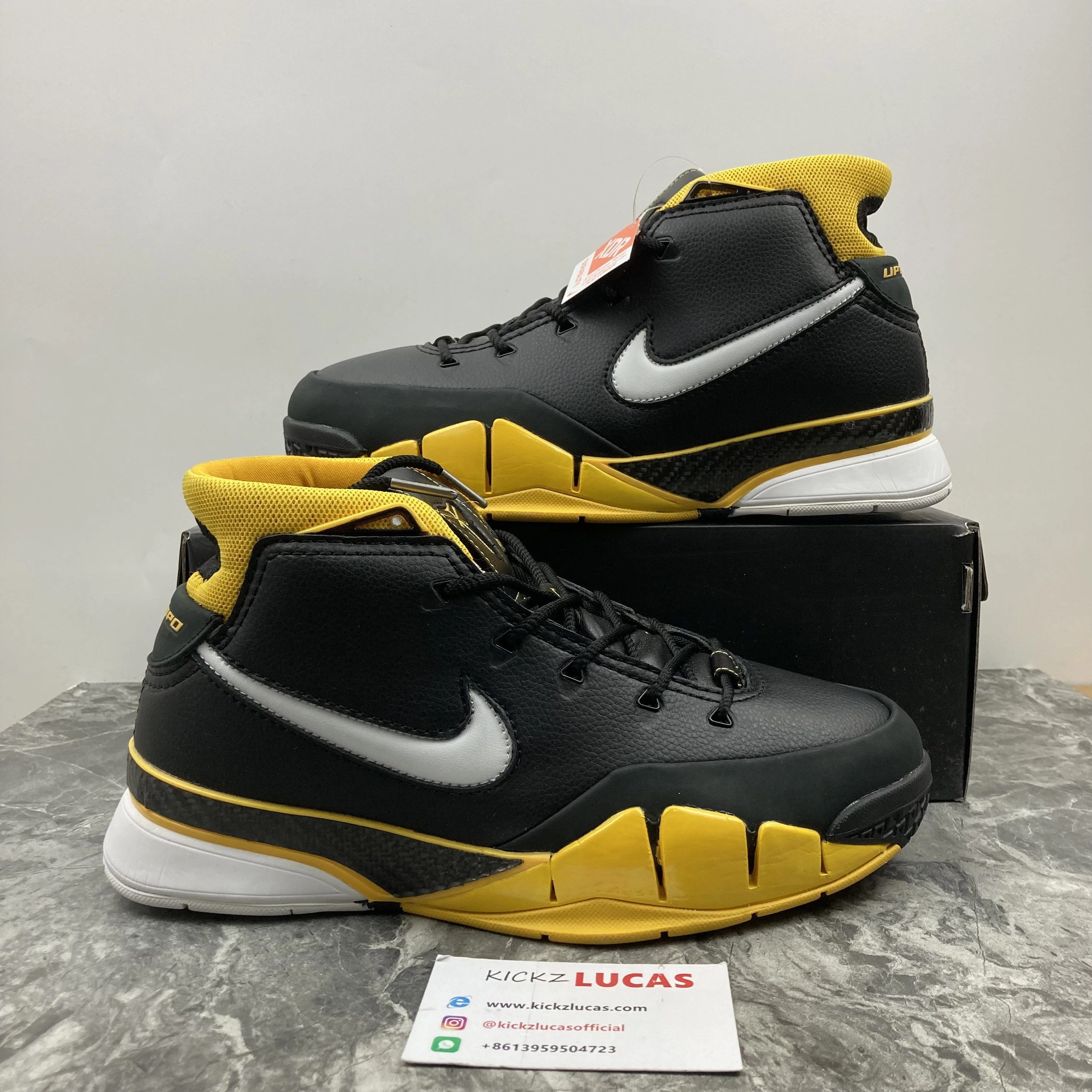 Kobe 1 Protro Black Maize AQ2728- Bold 1124