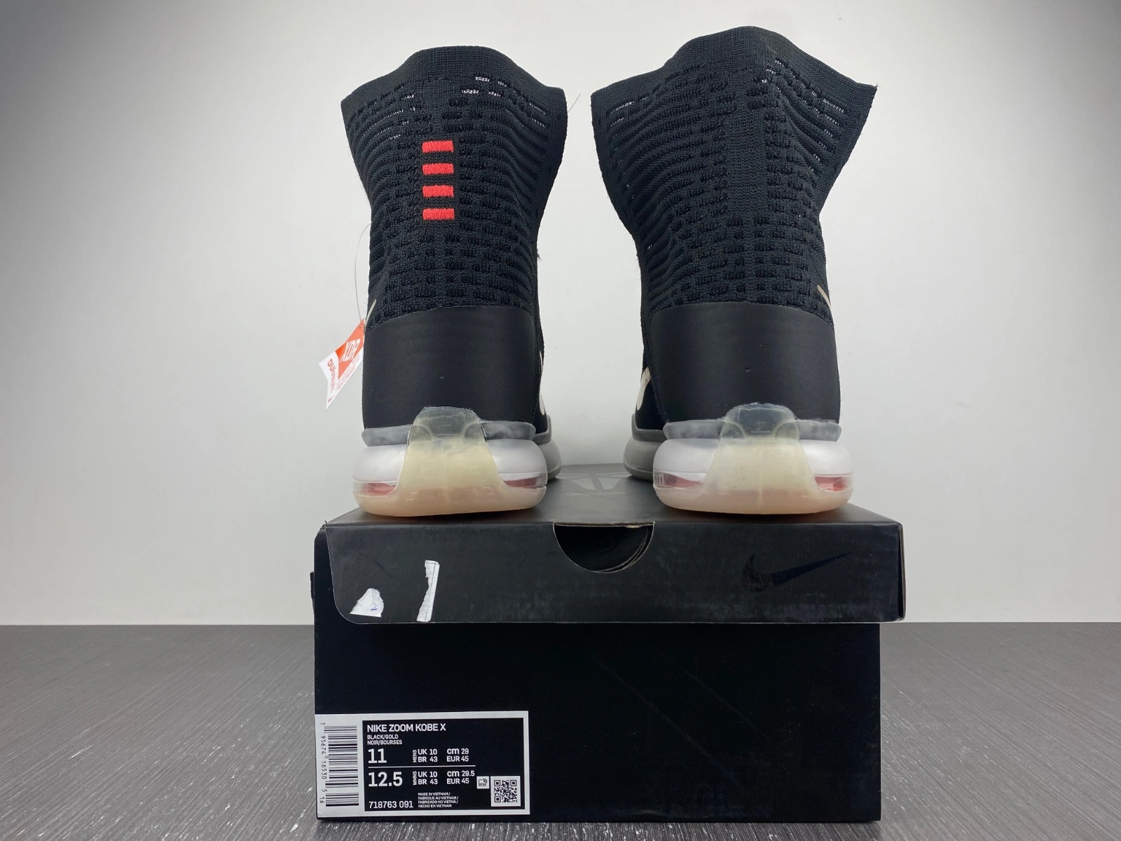 Kobe 10 Elite Rose Gold Black White Hot Lava Metal Red Bronze 718763- Attractive 1116