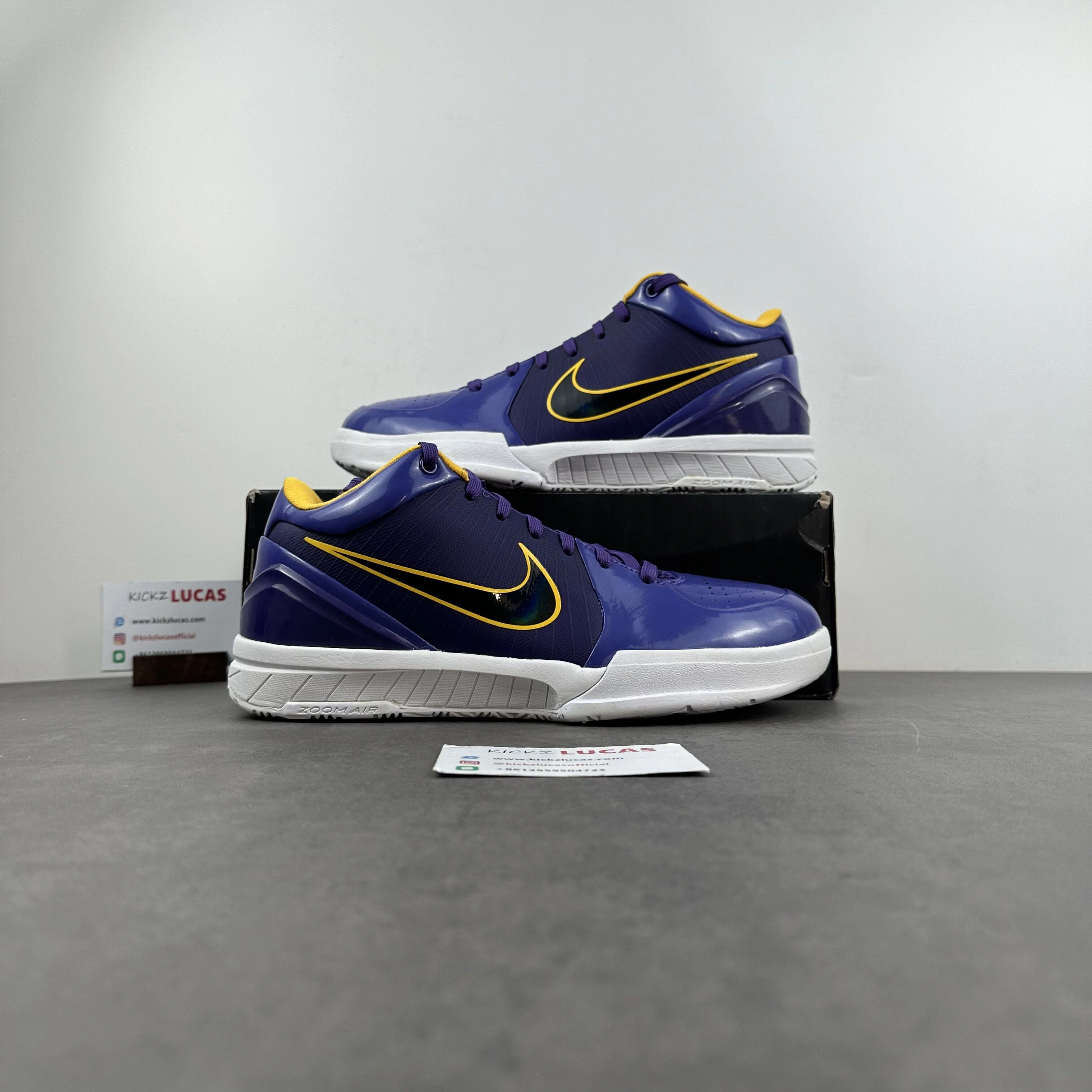 Attractive Kobe 4 Protro Undefeated Los Angeles Lakers CQ3869- 1081