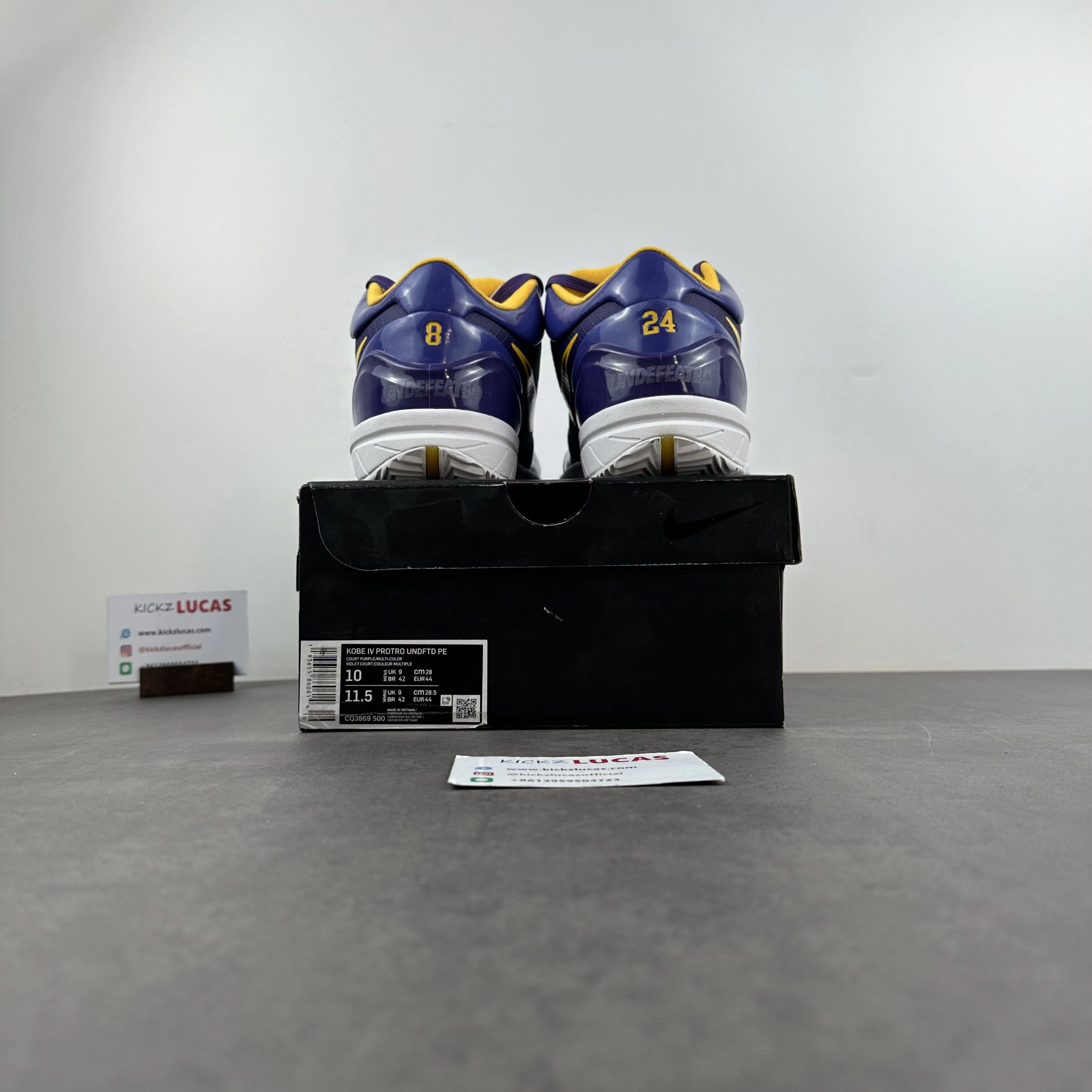 Attractive Kobe 4 Protro Undefeated Los Angeles Lakers CQ3869- 1081