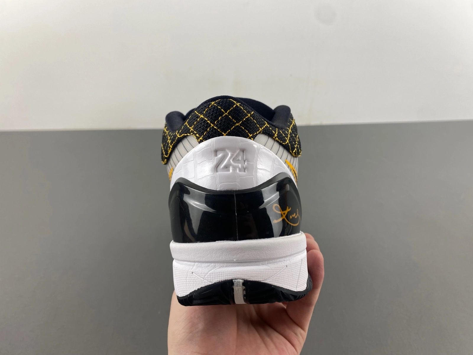 Kobe 4 Protro White Black Del Sol AV6339- Durable 1012