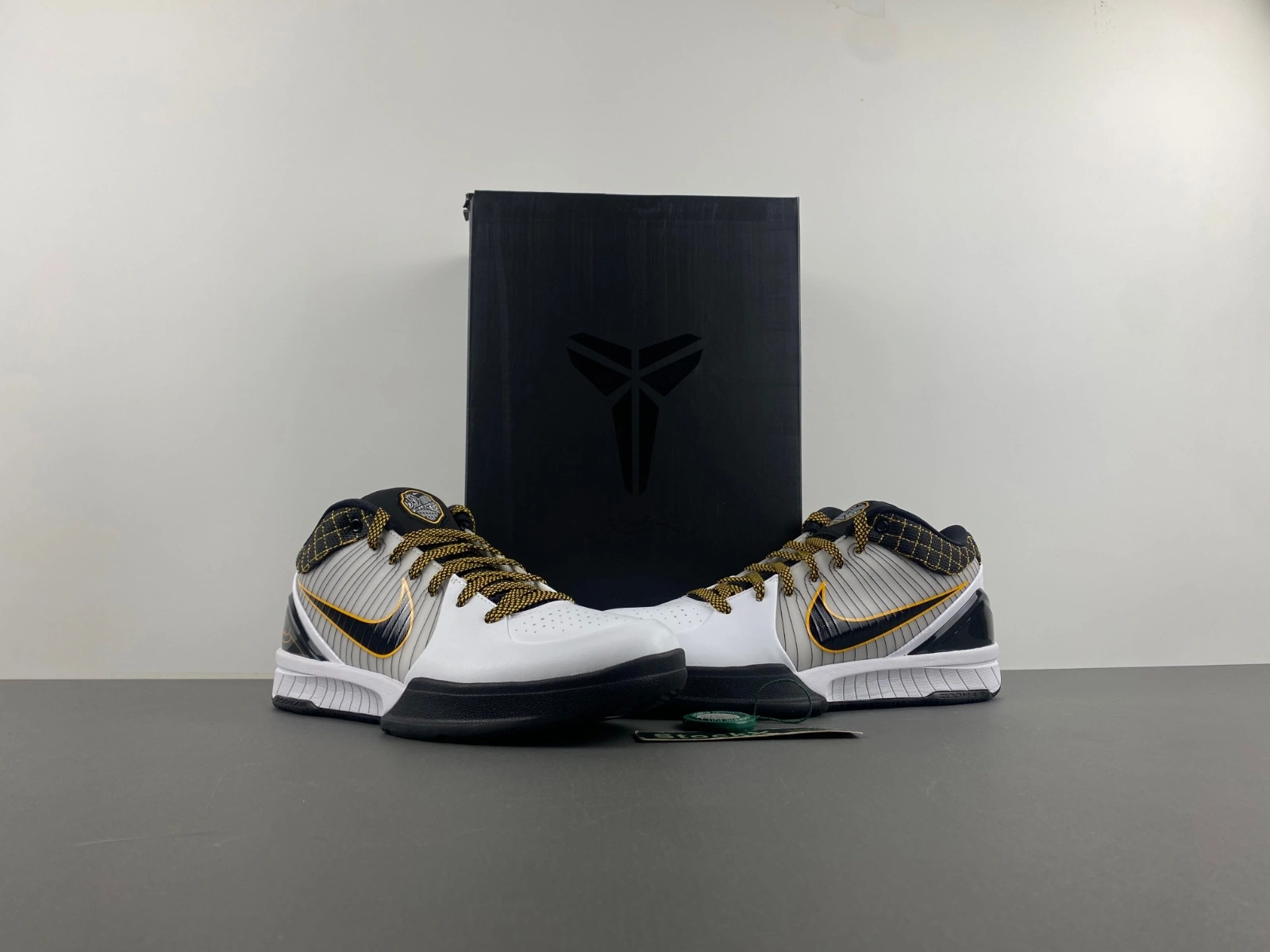 Kobe 4 Protro White Black Del Sol AV6339- Durable 1012