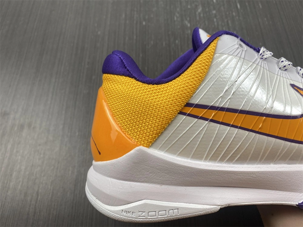 Comfortable Kobe 5 Lakers 386429-102 386430- 1131