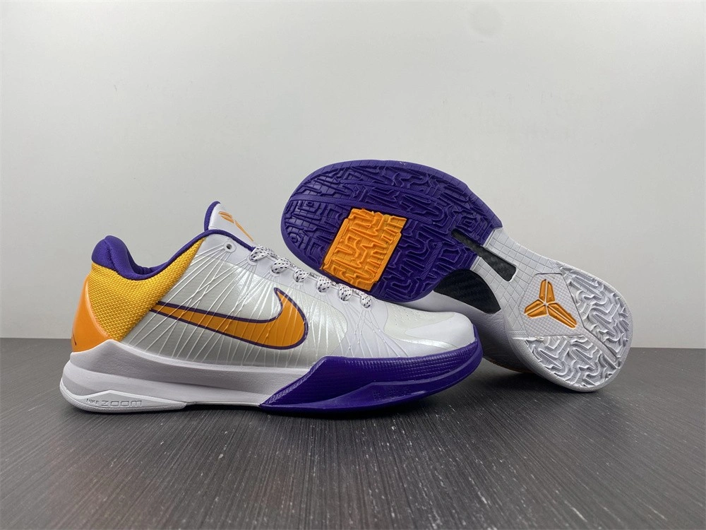 Comfortable Kobe 5 Lakers 386429-102 386430- 1131