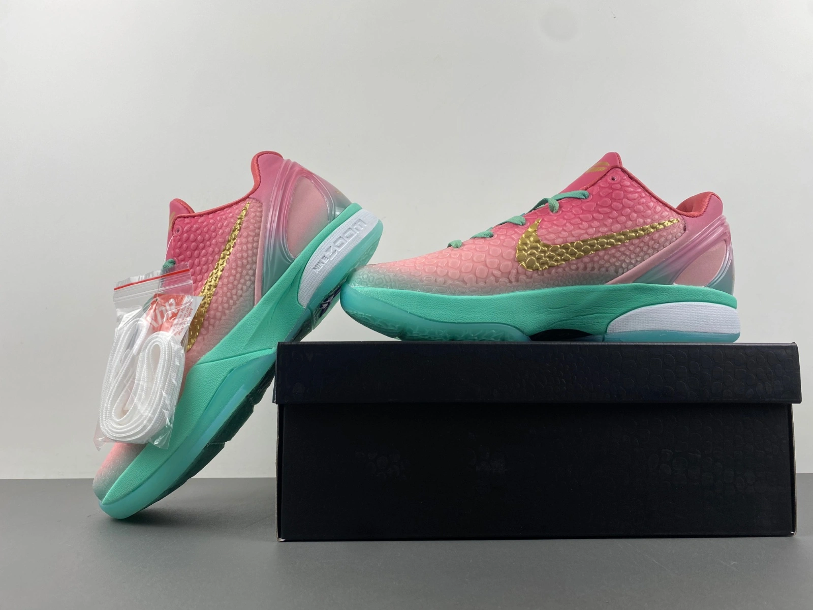Kobe 6 Pink Gold Green CM2190- Breathable 1048