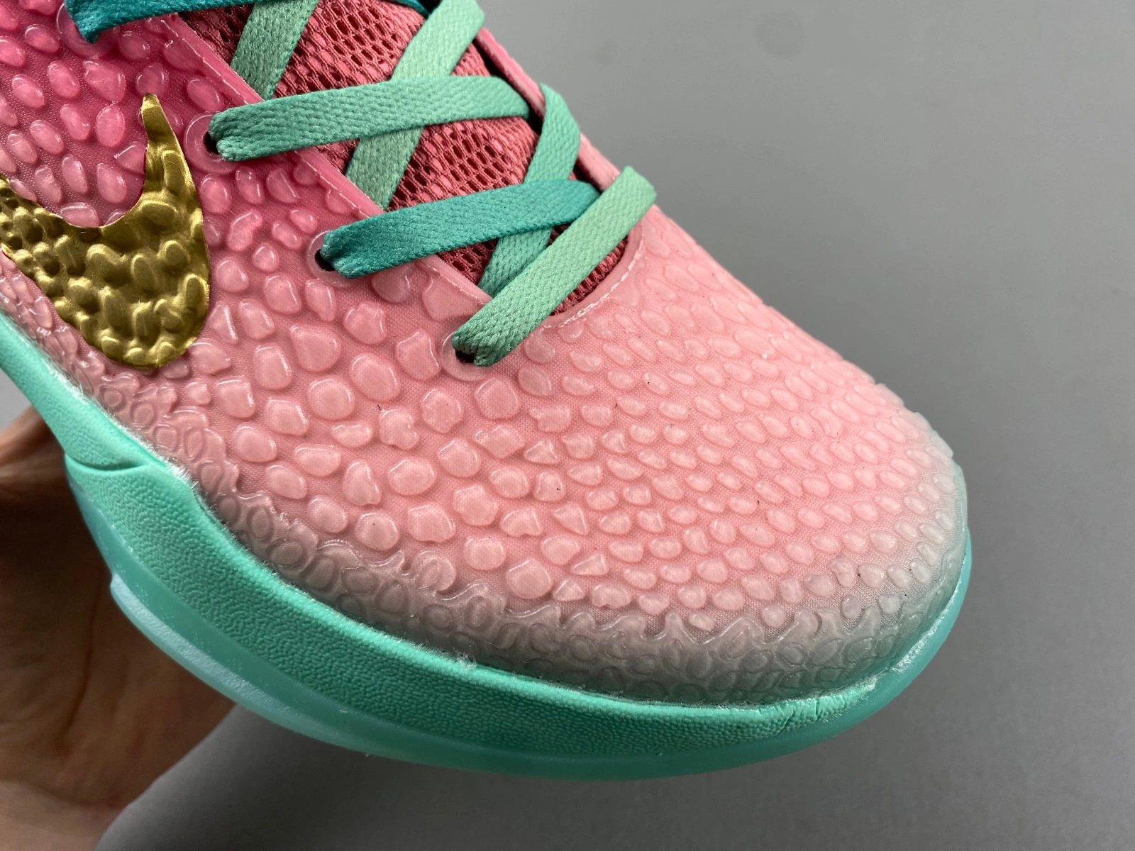 Kobe 6 Pink Gold Green CM2190- Breathable 1048
