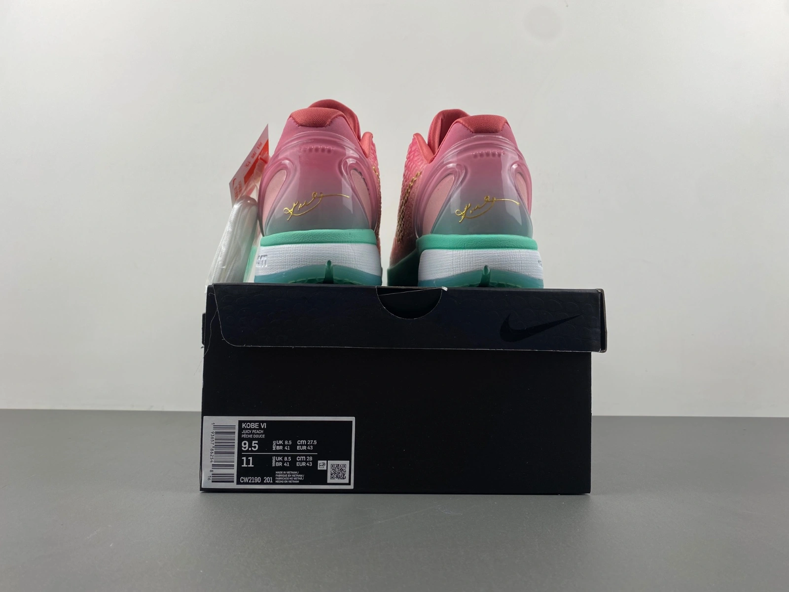 Kobe 6 Pink Gold Green CM2190- Breathable 1048