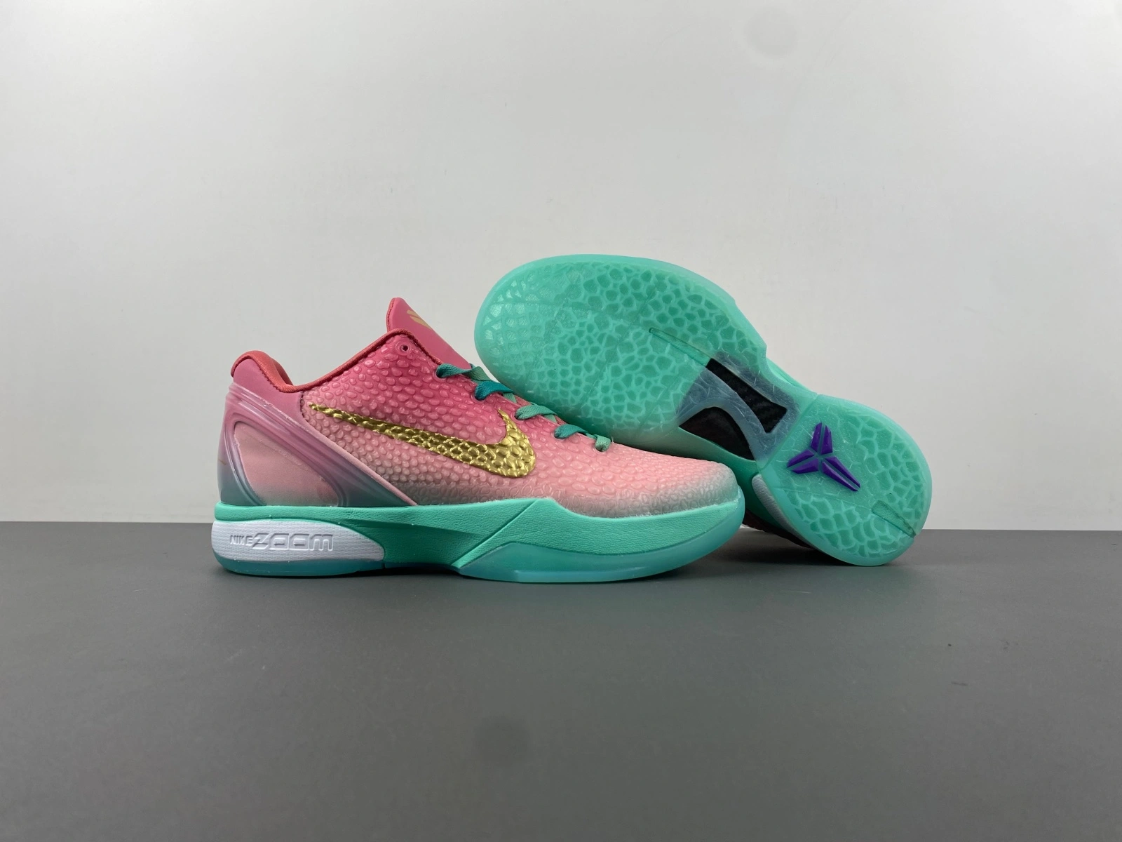 Kobe 6 Pink Gold Green CM2190- Breathable 1048