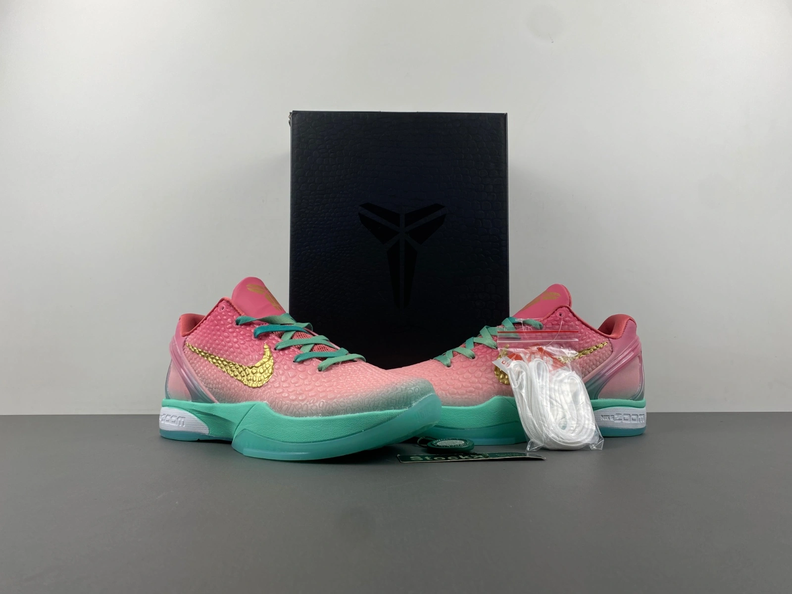 Kobe 6 Pink Gold Green CM2190- Breathable 1048