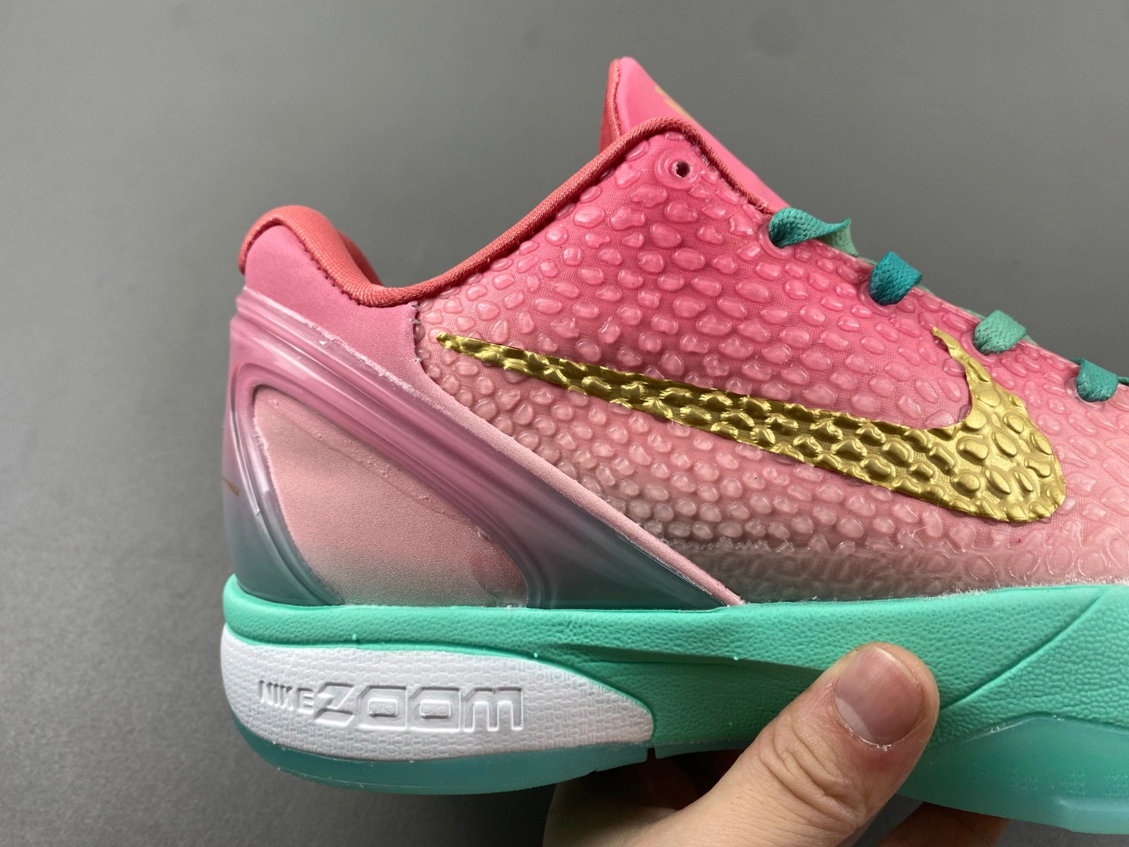 Kobe 6 Pink Gold Green CM2190- Breathable 1048