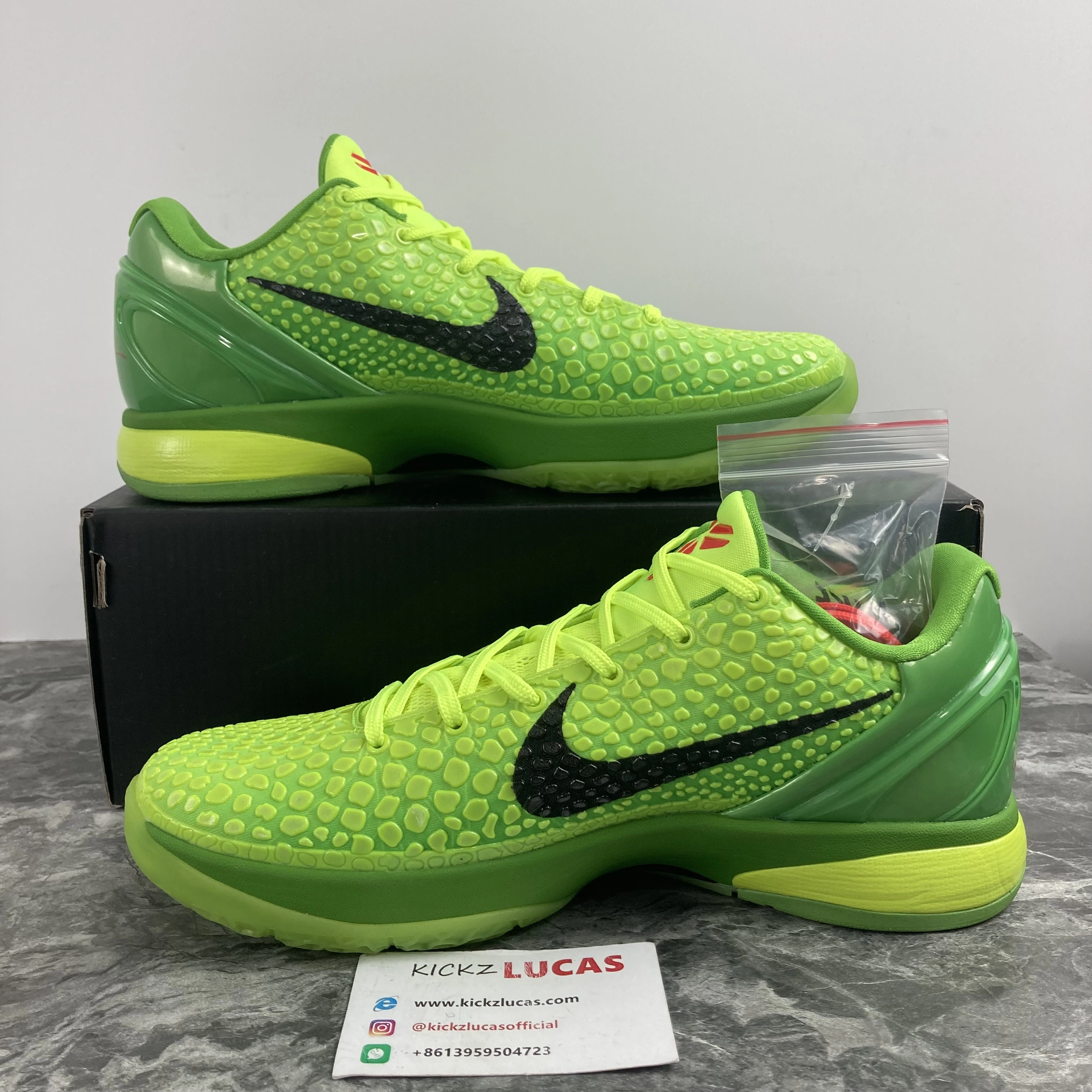 Sophisticated Kobe 6 Protro Grinch CW2190- 1130