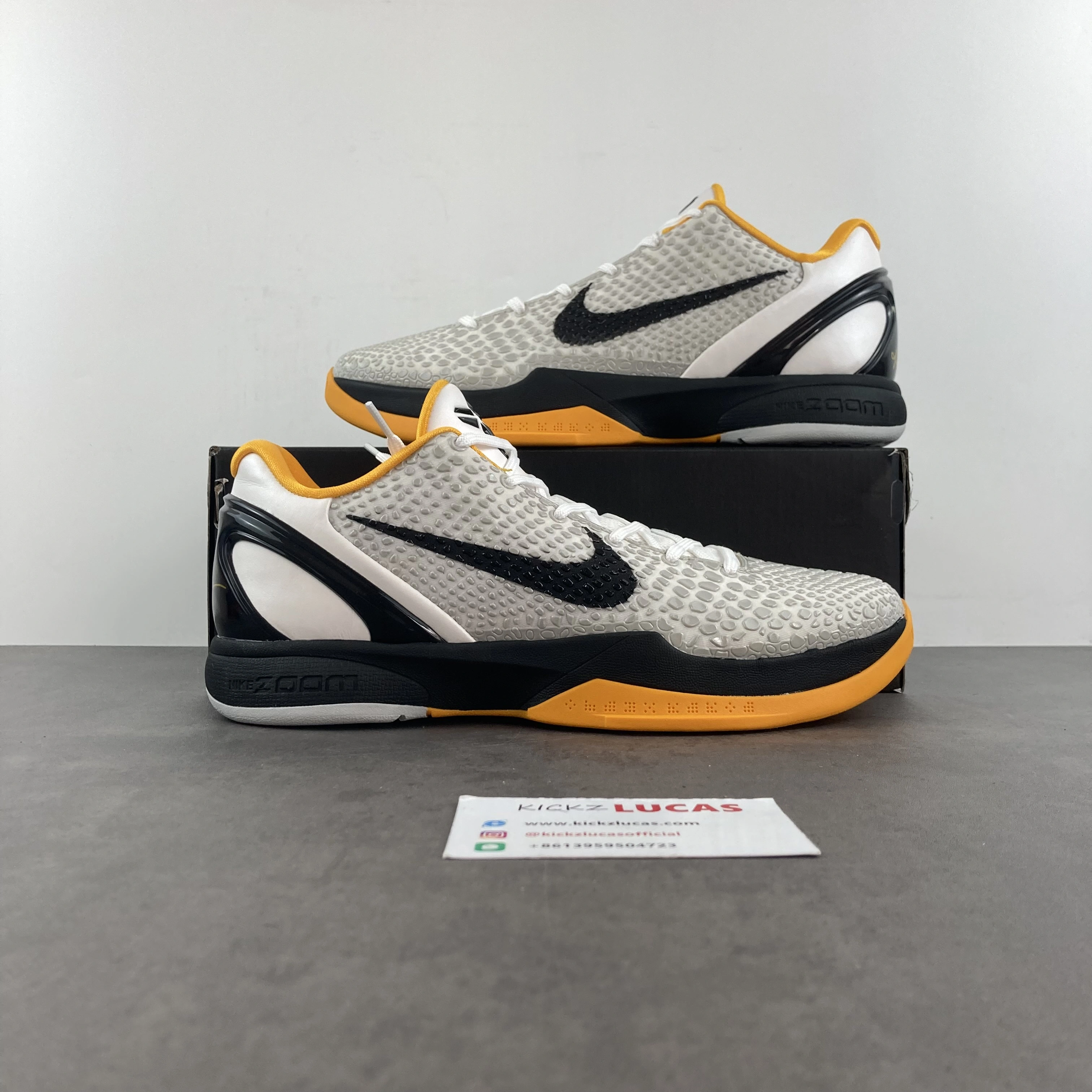 Kobe 6 Protro Playoff Pack White Del Sol CW2190- Original 1132