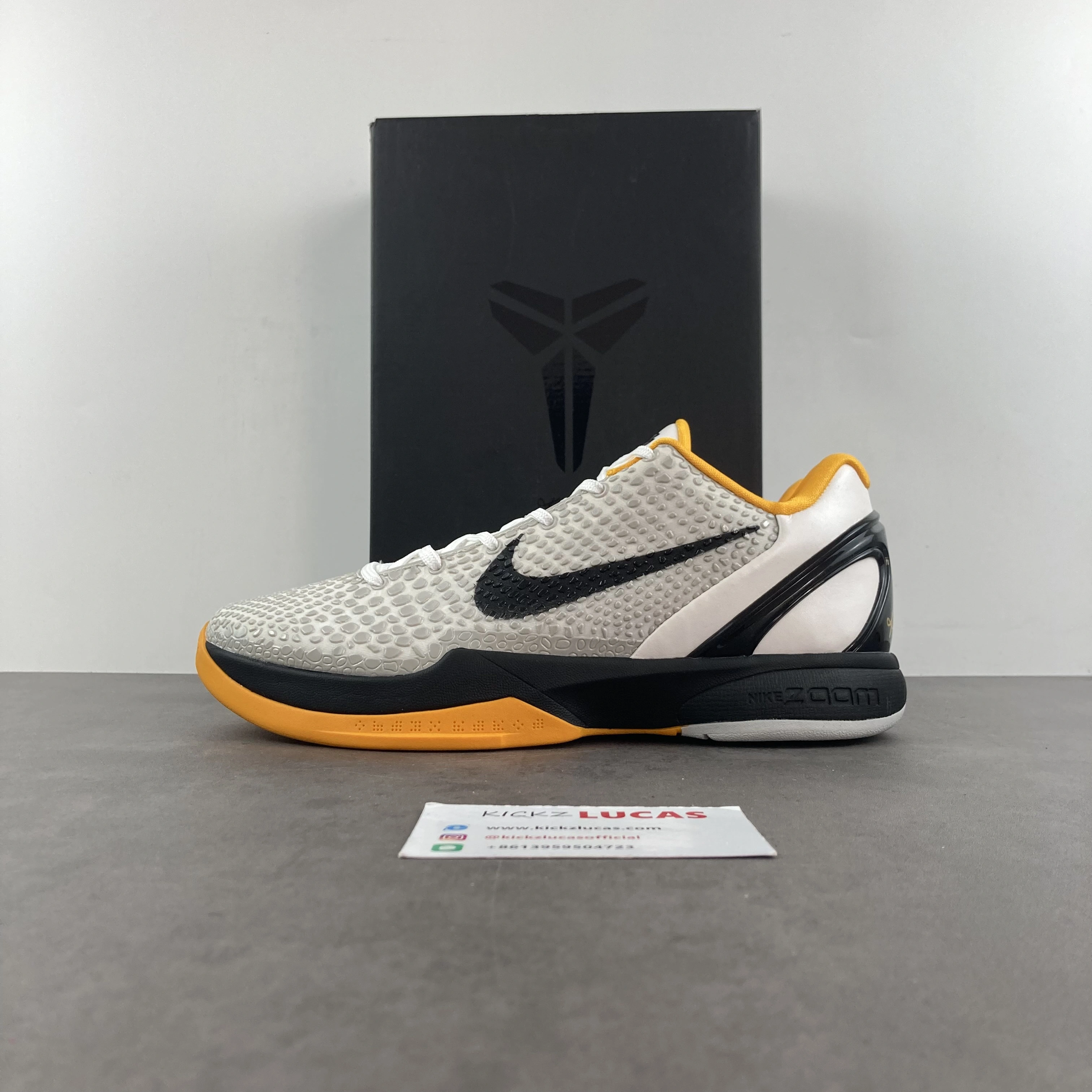 Kobe 6 Protro Playoff Pack White Del Sol CW2190- Original 1132