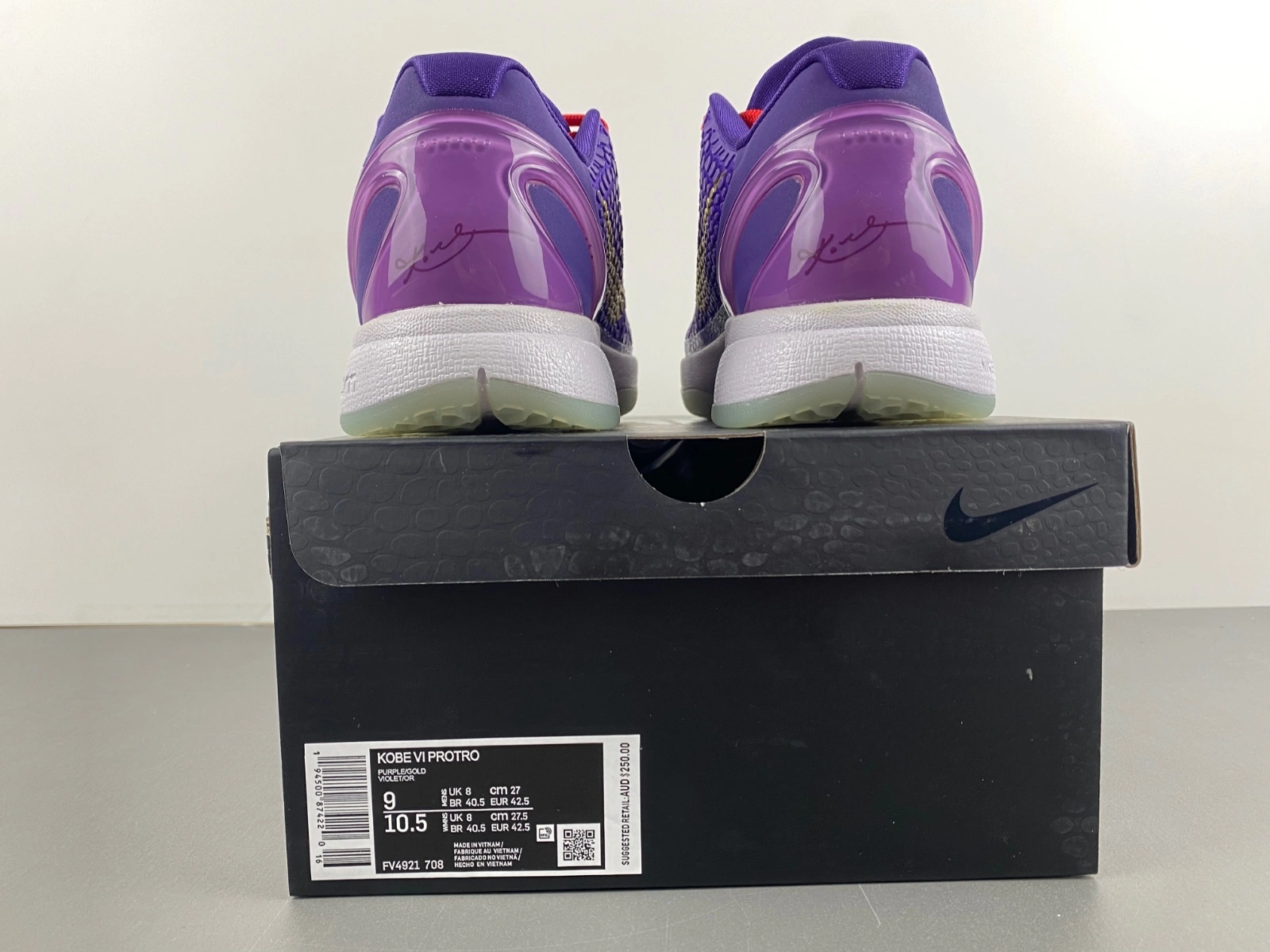 Timeless Kobe 6 Protro Purple FV4921- 996