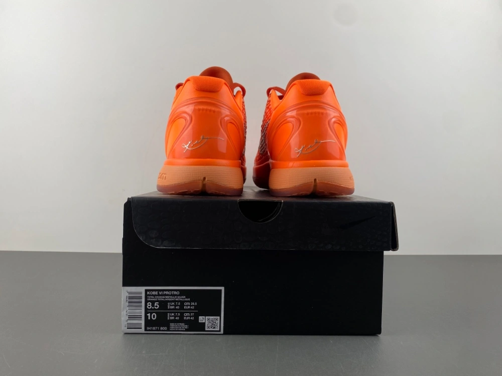 Comfortable Kobe 6 Protro Total Orange IH1871- 979