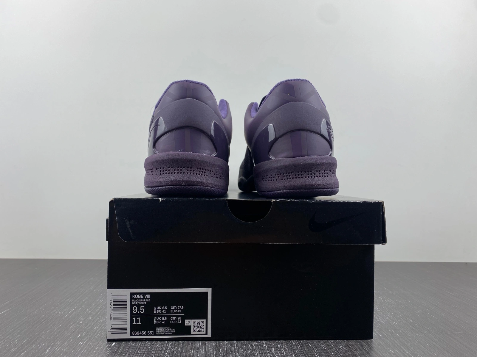 Kobe 8 Black Mamba Collection Fade to Black 869456- Upgraded 1104